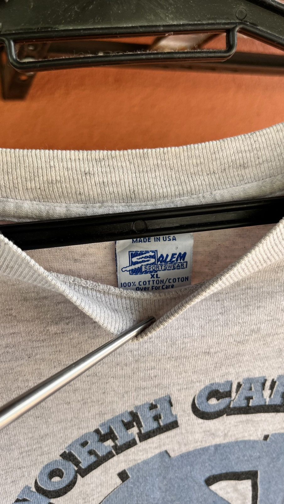 Salem Sportswear Vintage Tee NCAA North Carolina Size US XL / EU 56 / 4 - 3 Thumbnail