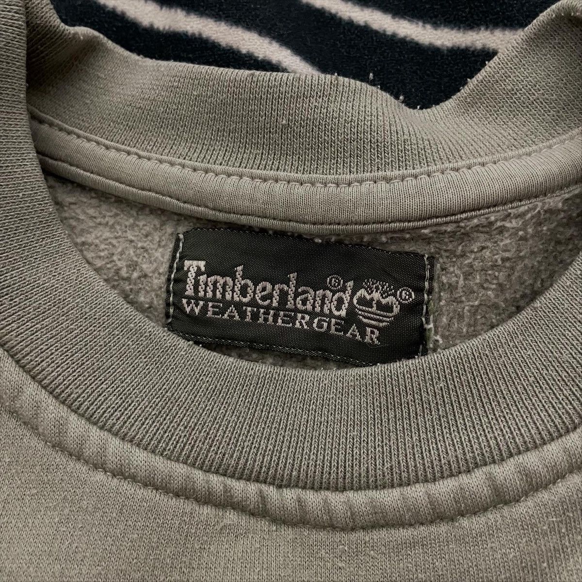 Timberland Vintage Sweatshirt Timberland Centre Big Logo Olive Size US XL / EU 56 / 4 - 3 Thumbnail