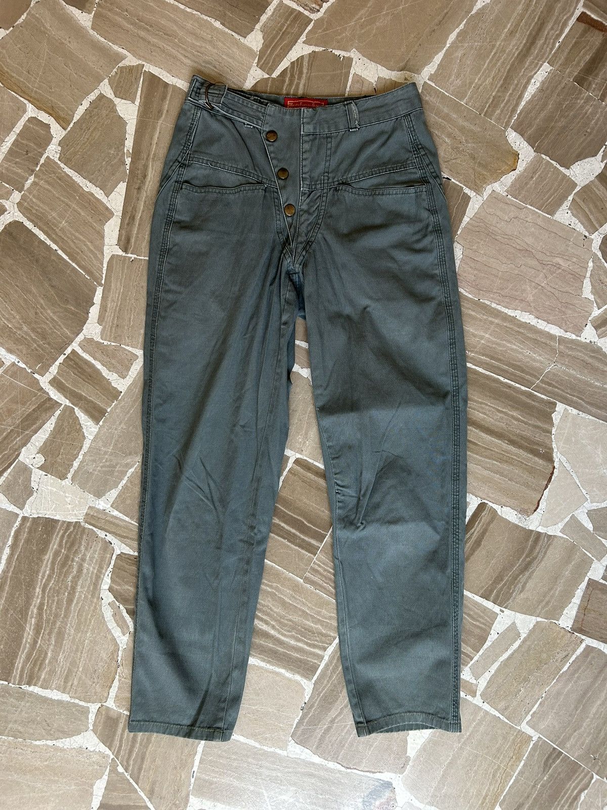 Marithe + Francois Girbaud 1980’s Marithé François Girbaud Design for Japon Trousers Size US 32 / EU 48 - 2 Thumbnail
