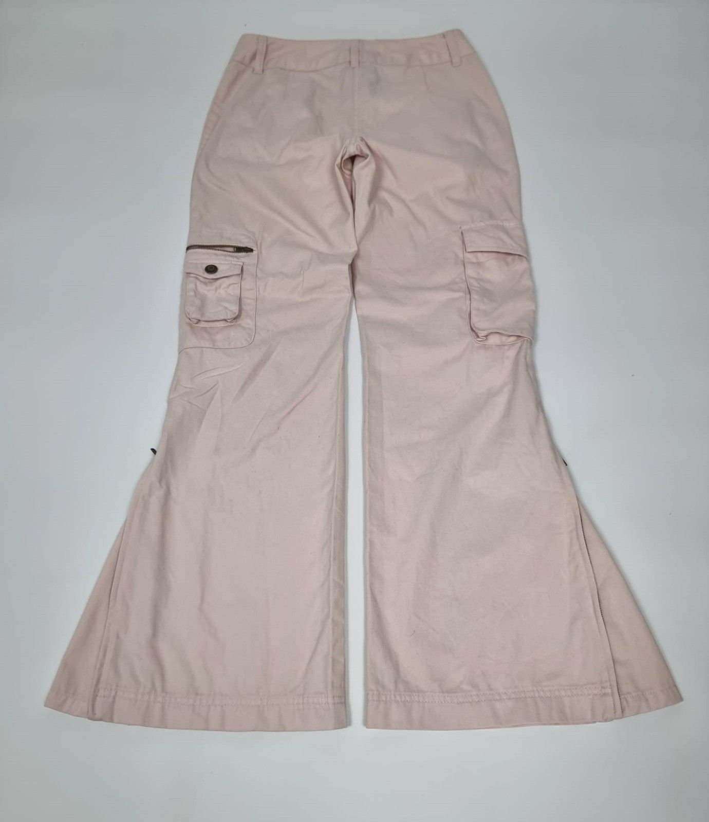 Japanese Brand × Vintage vintage wideleg pink pants XS S womens cargo bells Size 26" / US 2 / IT 38 - 11 Thumbnail