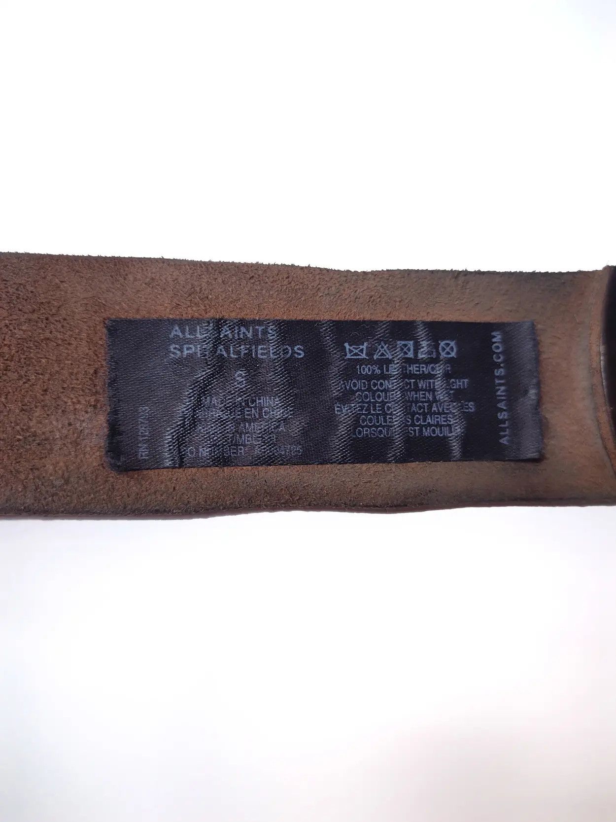 Allsaints Allsaints Kids in America Spikes Punk Leather Belt Size ONE SIZE - 5 Thumbnail