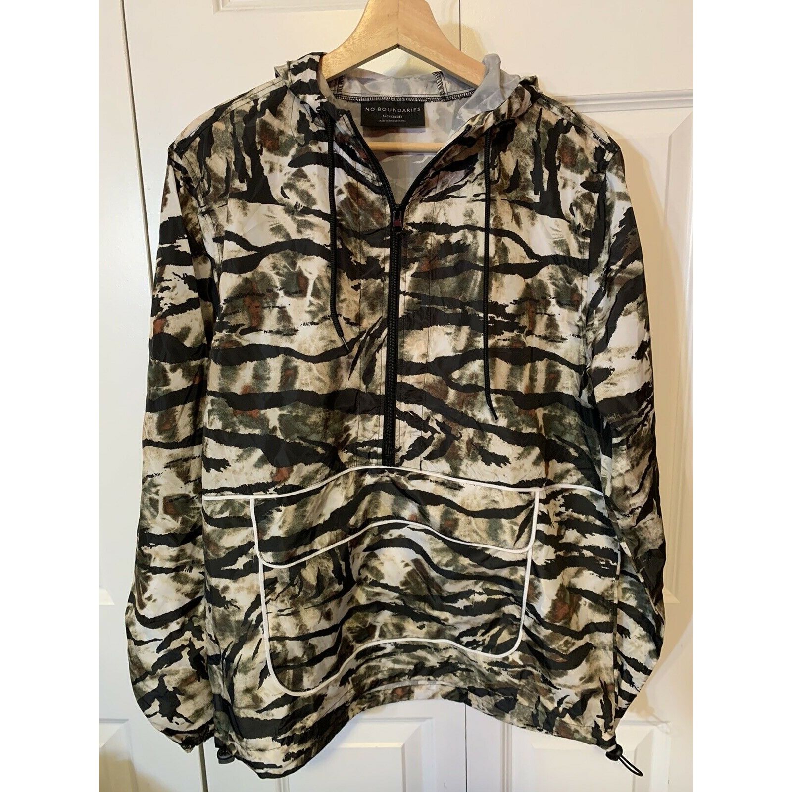 Other New No Boundaries Men's Sz S 1/2 Zip Camo Windbreaker Jacket Size US S / EU 44-46 / 1 - 4 Thumbnail
