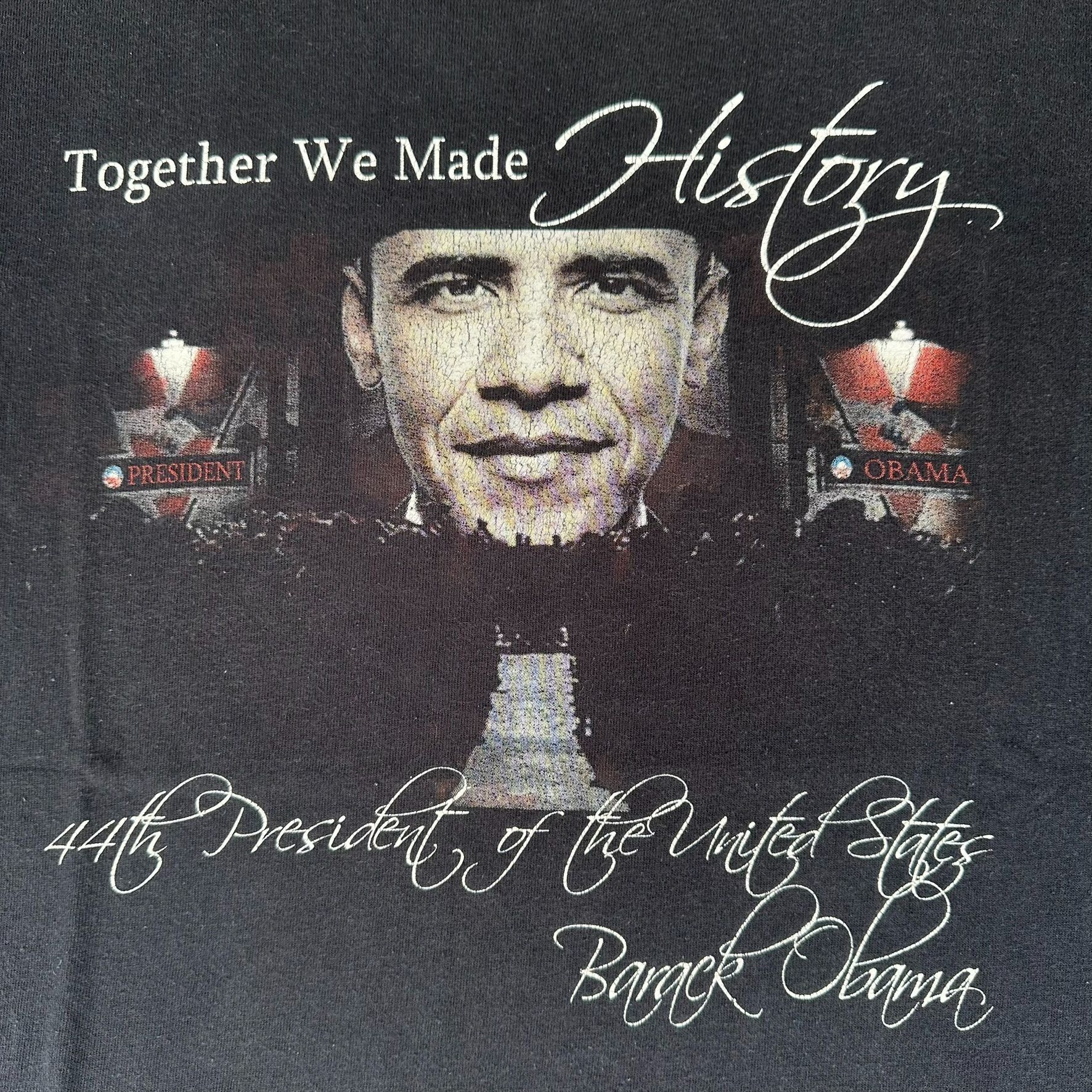 Vintage Vintage Y2K Barack Obama Inauguration T-Shirt Political M Bl Size US M / EU 48-50 / 2 - 2 Thumbnail