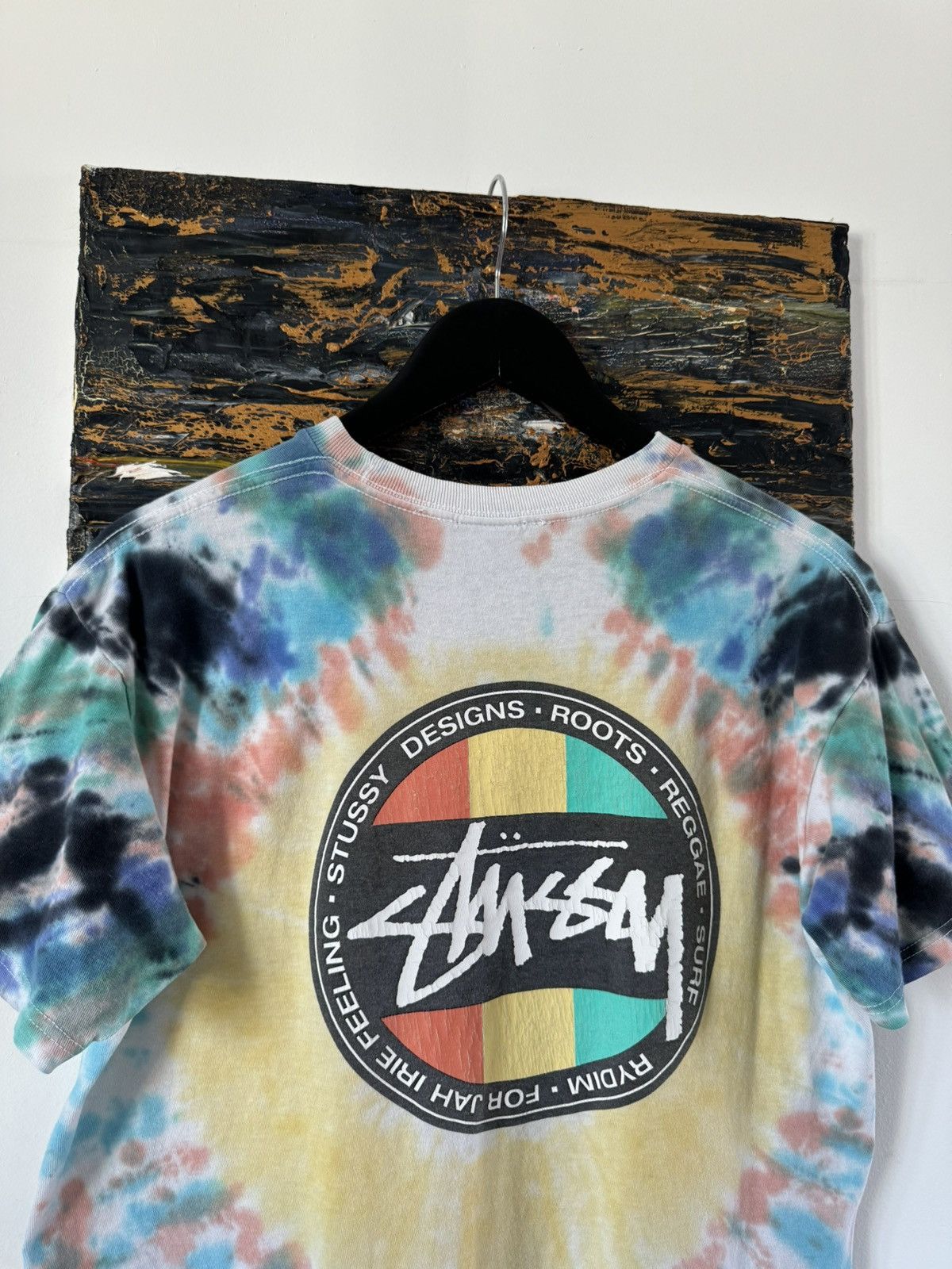 Stussy × Vintage Vintage Stussy Tie Dye Graphic T Shirt Tee Size US M / EU 48-50 / 2 - 2 Thumbnail