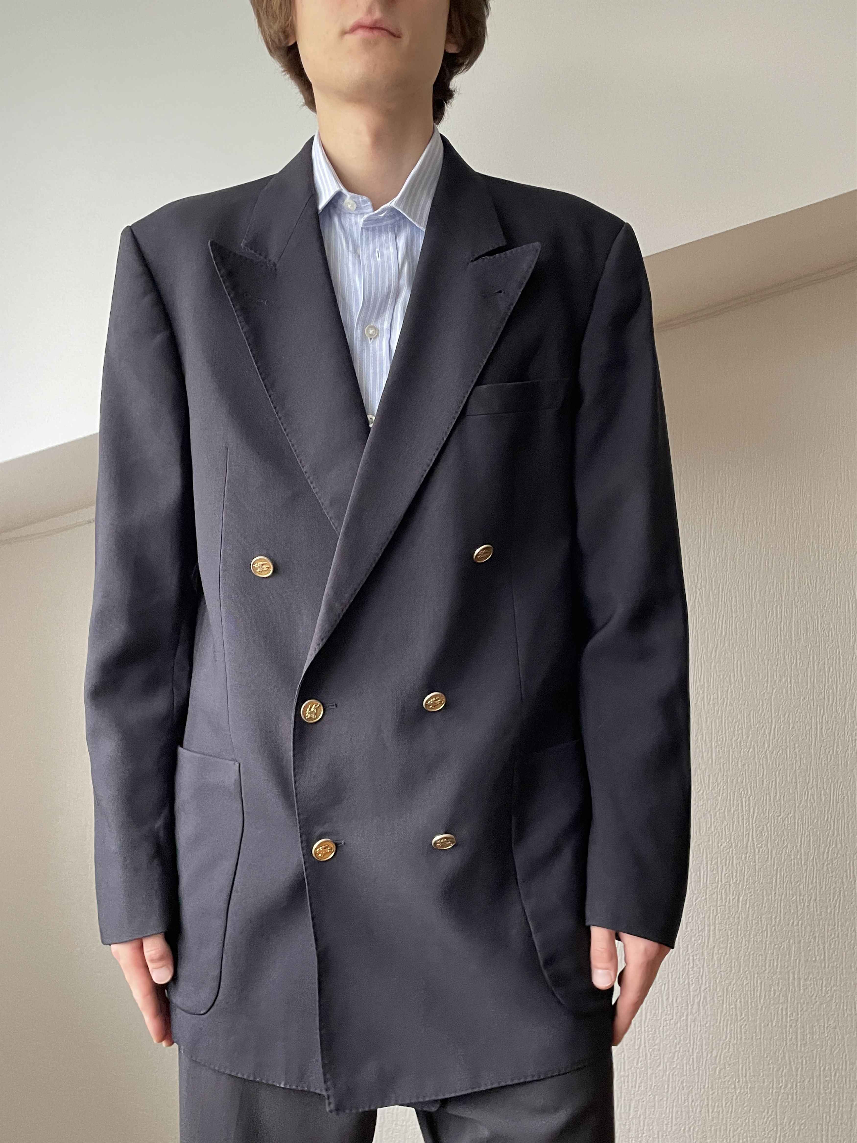 Burberry × Vintage BURBERRY Jacket Double Breasted Coat Blazer