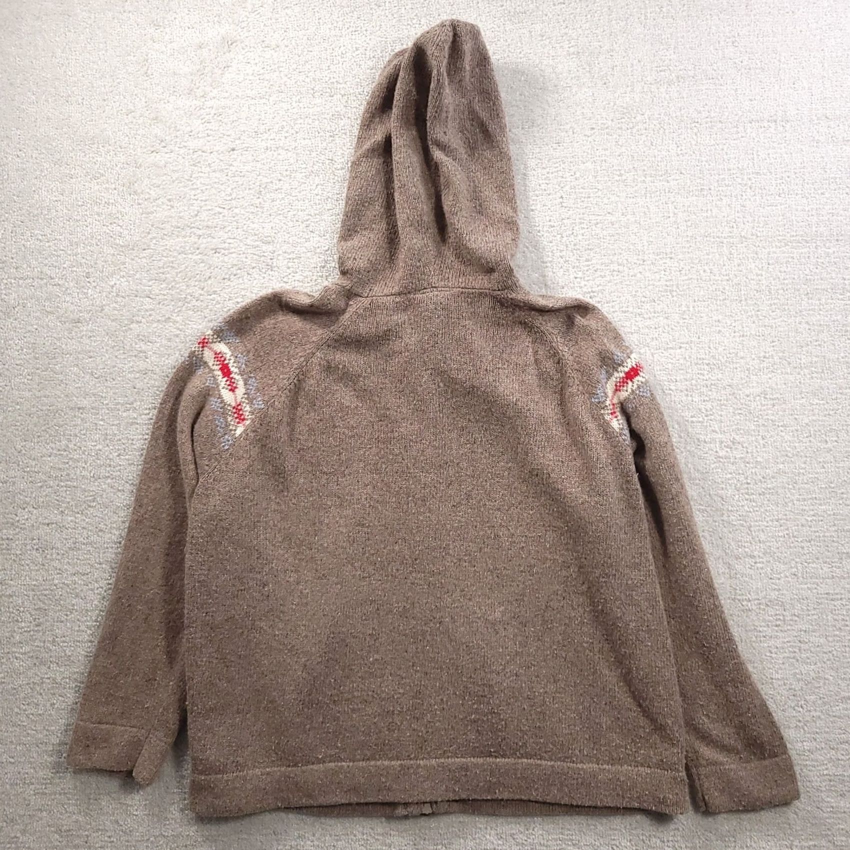 Vintage Lane Bryant Womens Zip Up Hoodie 18/20 Wool Blend Beige Roses Hoodie Plus 18/20 Womens Beige Roses Size XXL / US 16-18 / IT 52-54 - 7 Thumbnail