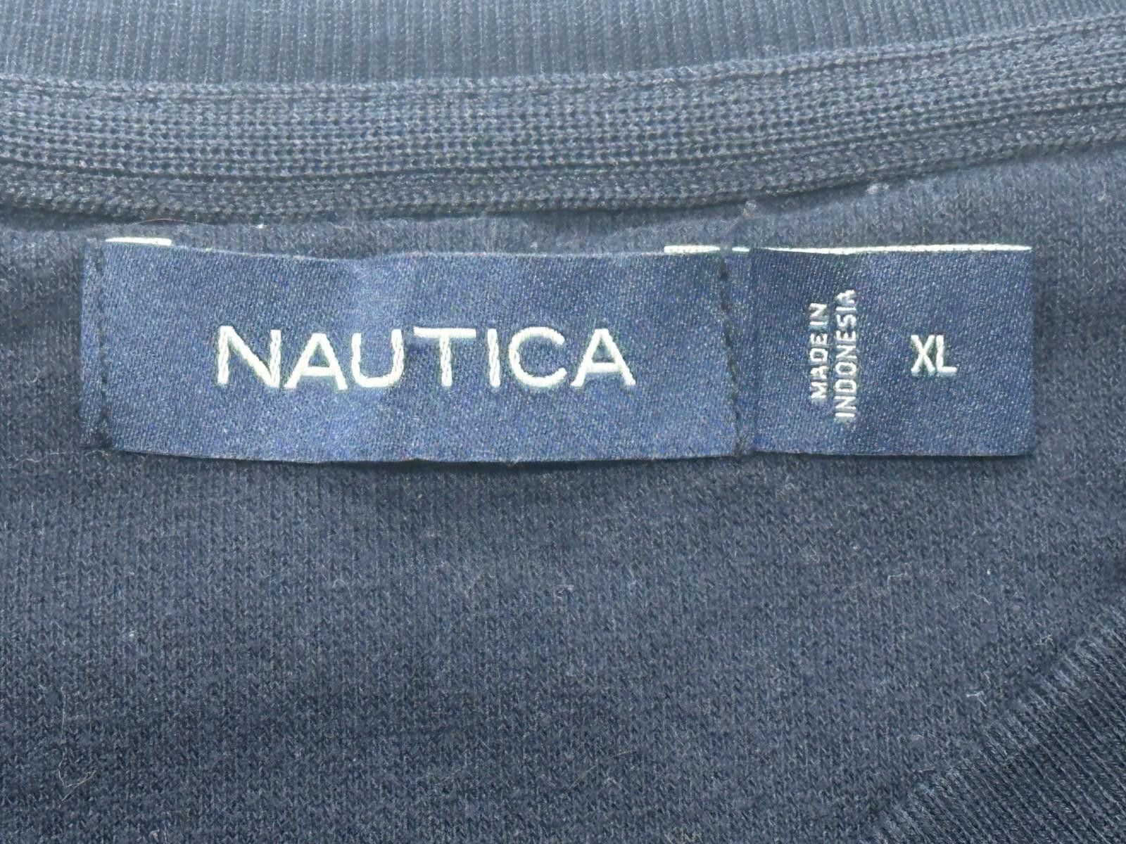 Nautica Nautica Fleece Pullover Logo Sweatshirt Blue Mens XL Size US XL / EU 56 / 4 - 3 Thumbnail