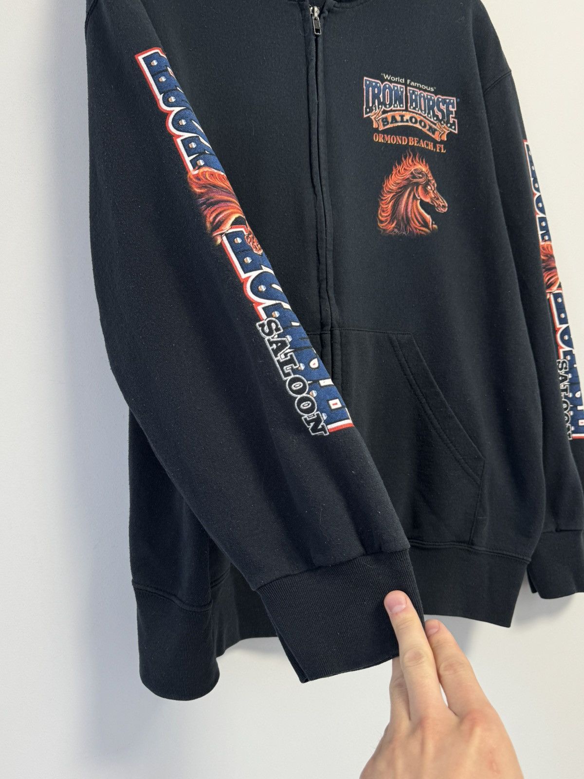 Vintage Iron Horse 2008 Bike week Zip hoodie Vintage Size US L / EU 52-54 / 3 - 7 Thumbnail