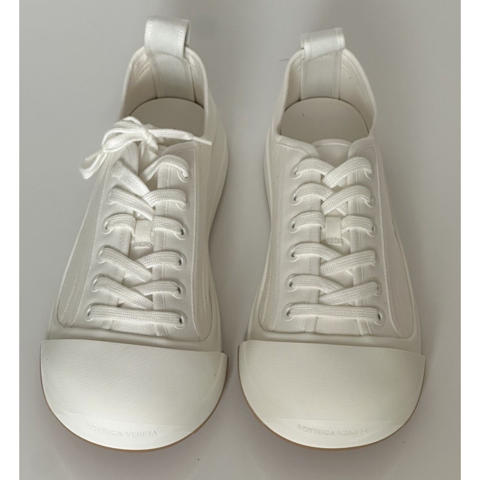 Bottega Veneta Bottega Veneta Canvas White Sneakers 10 US 741360 Size US 10 / EU 43 - 13 Thumbnail
