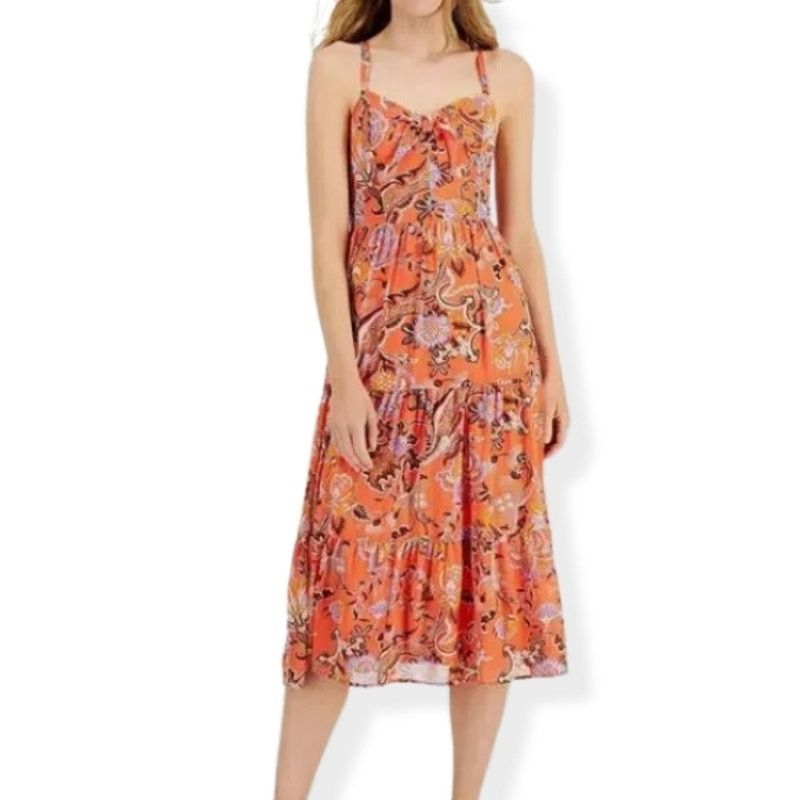 Other INC Tiered Maxi Sleeveless Floral Sundress Pink Womens 4 NWT Size S / US 4 / IT 40 - 1 Thumbnail