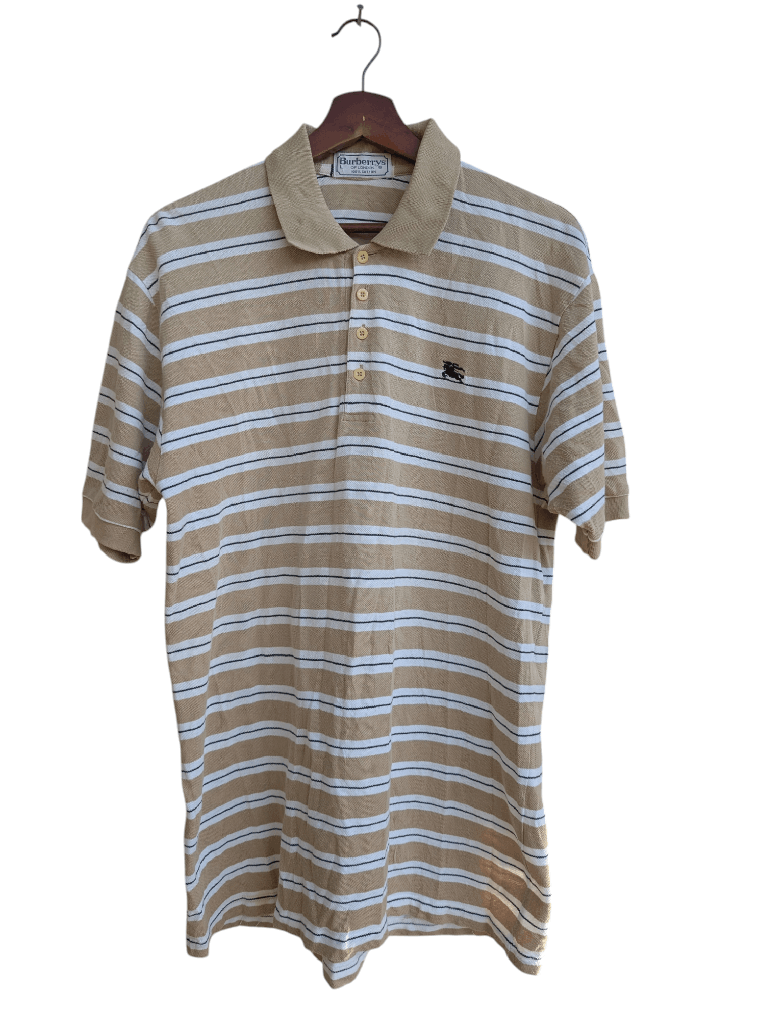 Burberry Vintage Burberrys Of London Polo Stripe Shirt Size US M / EU 48-50 / 2 - 1 Thumbnail