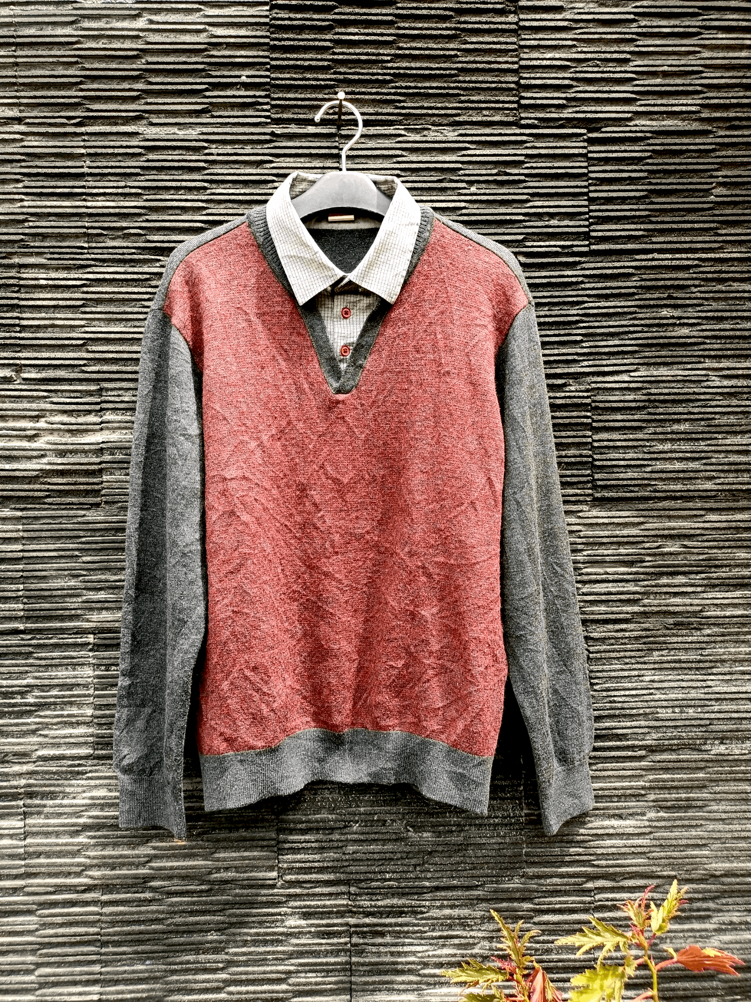 Japanese Brand Double Layer Parkland Light Knit Wear Size US L / EU 52-54 / 3 - 4 Thumbnail