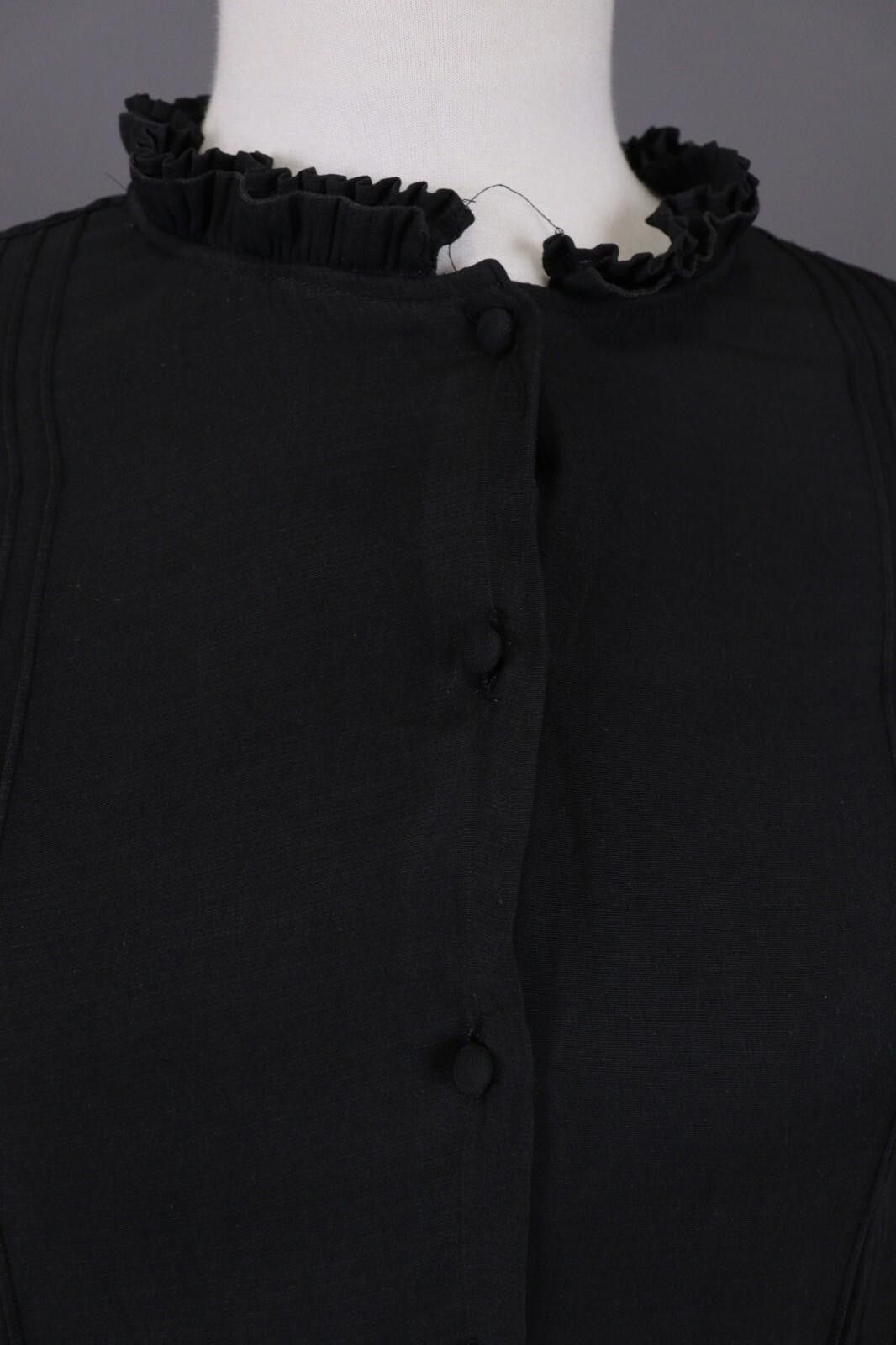Zadig & Voltaire Zadig & Voltaire Black Button Down Top Shirt Blouse Size M / US 6-8 / IT 42-44 - 5 Thumbnail