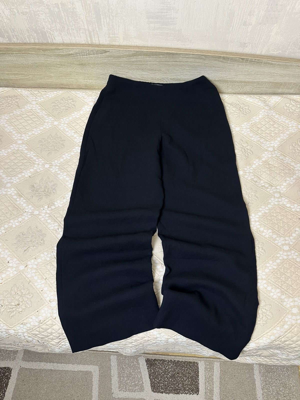 OSKA 🔥 OSKA Wide Wool Trousers Baggy Pants Navy Blue 505 Size 30" / US 8 / IT 44 - 2 Thumbnail