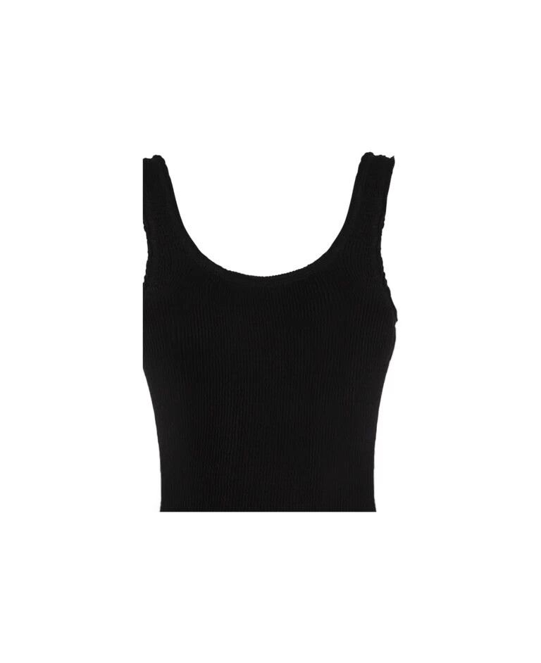Bottega Veneta o1n1vont1224 Swimsuit Crinkle Nylon in Black Size L / US 10 / IT 46 - 2 Thumbnail