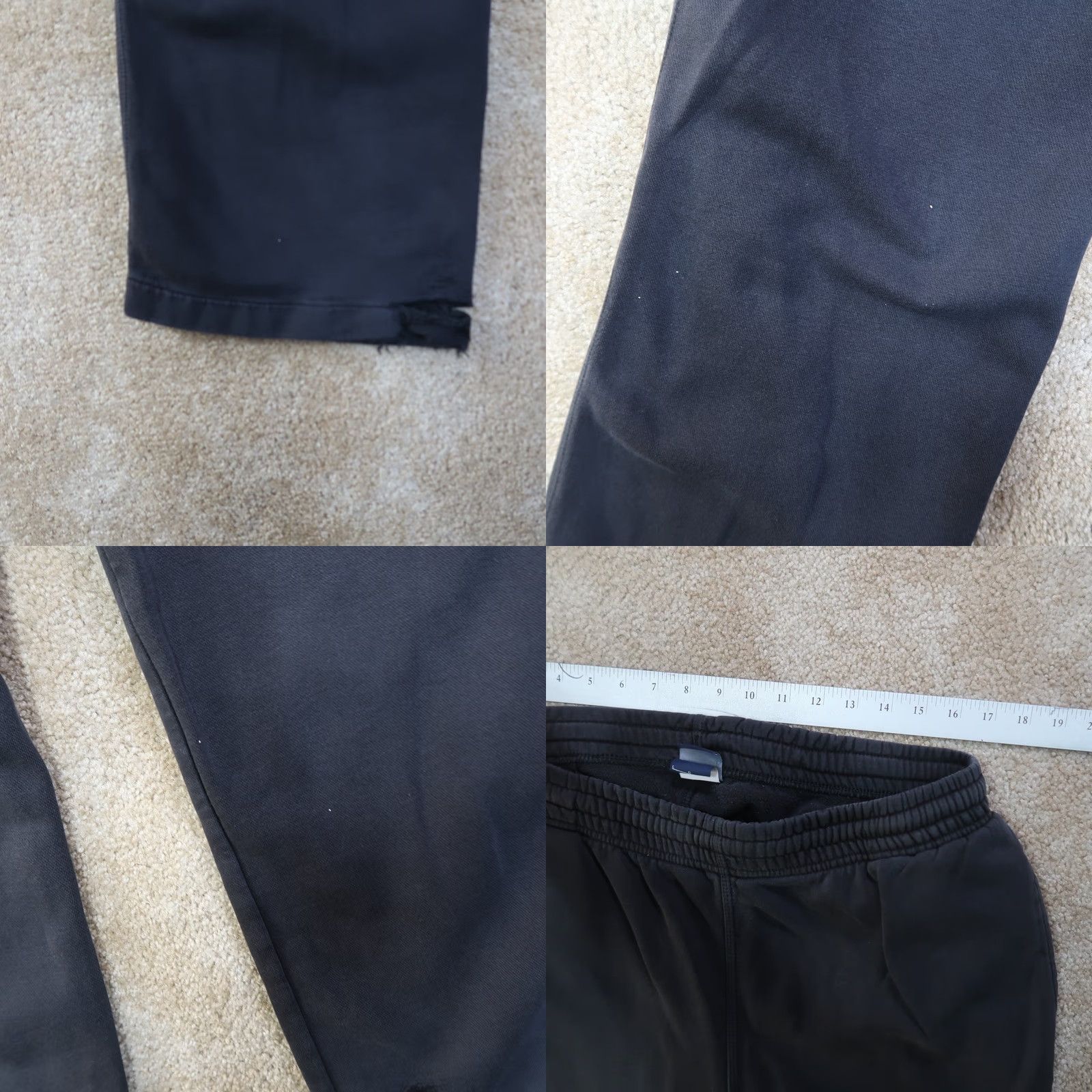 Nike Nike Sweatpants Men Large Black Straight Leg Athletic Fleece Pockets Elastic Waist Size US 33 - 8 Thumbnail