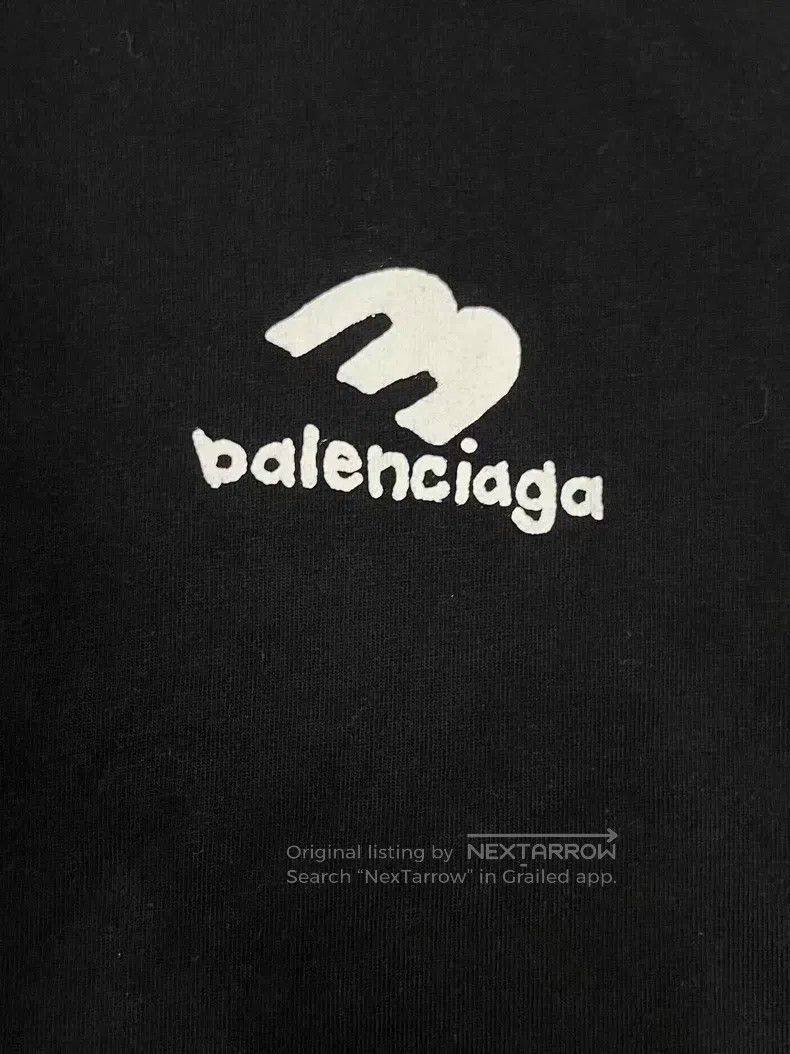 Balenciaga Balenciaga Logo Printed Solid Color Round Neck T-Shirt Size US XS / EU 42 / 0 - 3 Thumbnail