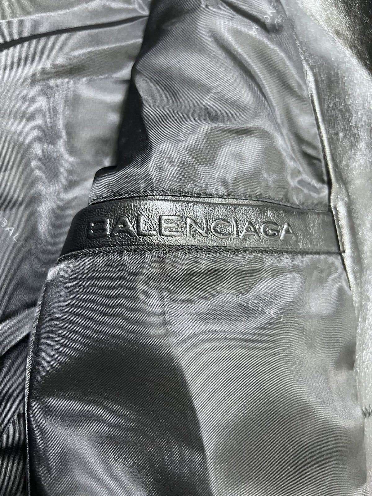 Balenciaga Balenciaga - Vintage - 1997 - Leather Blazer Size US L / EU 52-54 / 3 - 15 Thumbnail