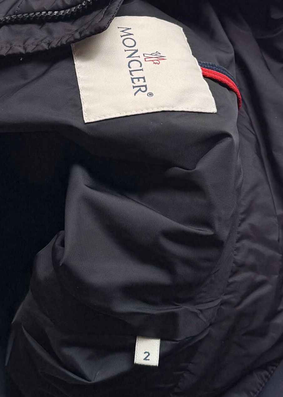 Moncler Moncler Navy Blue Logo Bert Down Jacket Size US M / EU 48-50 / 2 - 11 Thumbnail