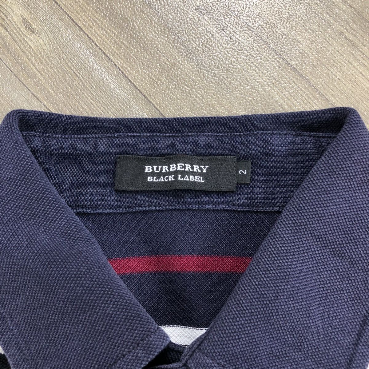 Burberry × Designer × Vintage Vintage Burberry London Black Label Striped Polo Shirt Size US M / EU 48-50 / 2 - 4 Thumbnail