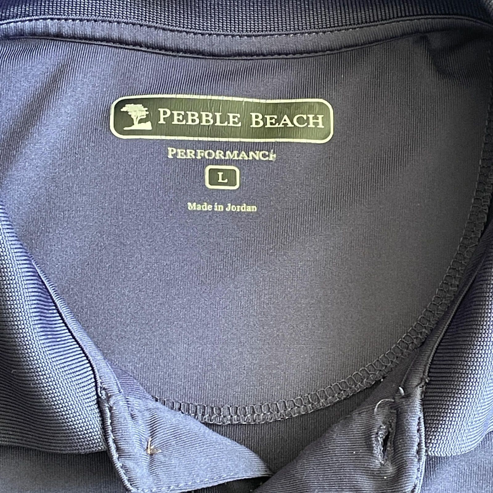 Lone Cypress By Pebble Beach Pebble Beach Golf Polo Mens L Blue Striped Shirt CLEAN! Size US L / EU 52-54 / 3 - 5 Thumbnail
