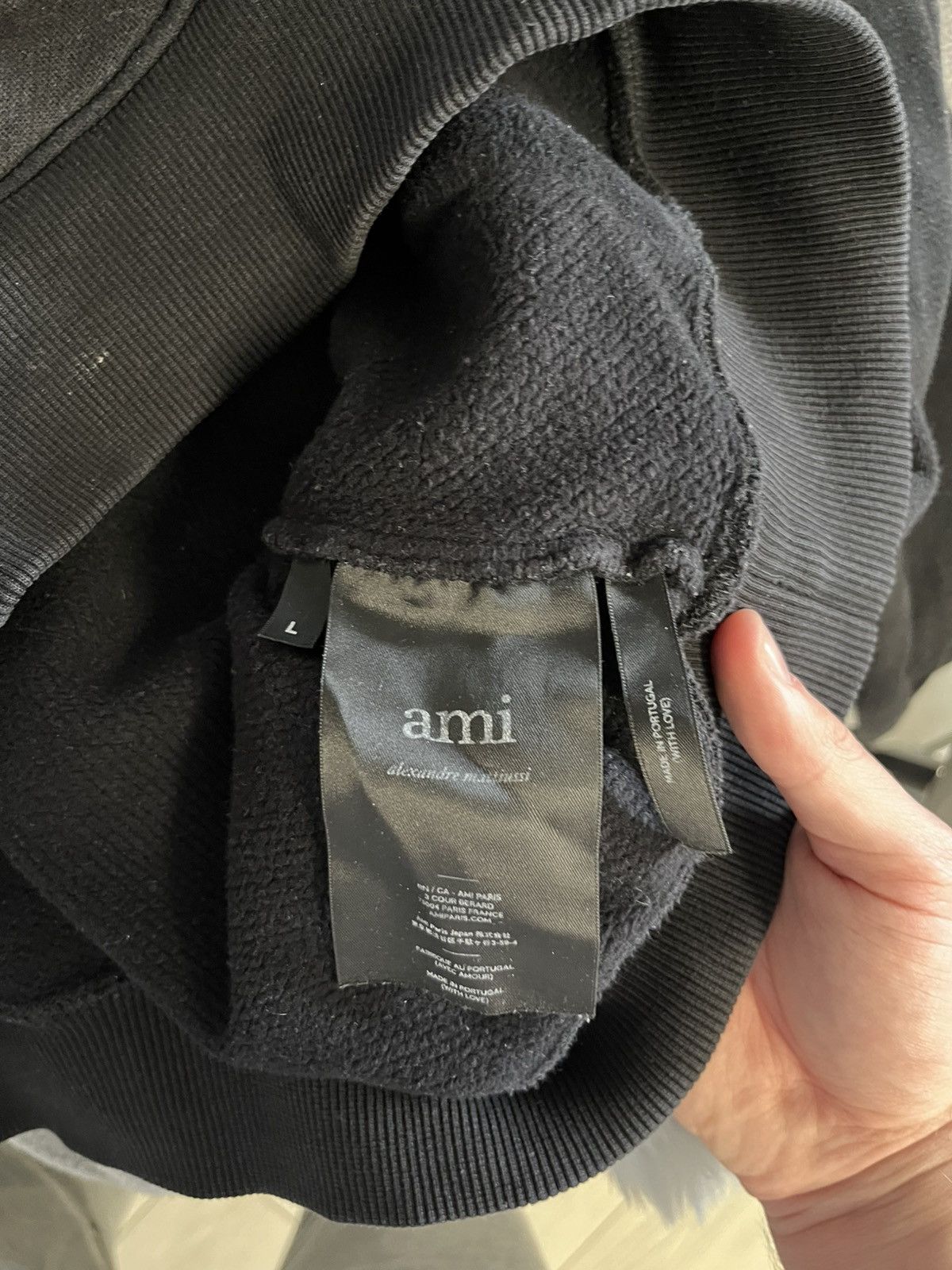AMI Hoodie ami paris logo Size L / US 10 / IT 46 - 5 Thumbnail