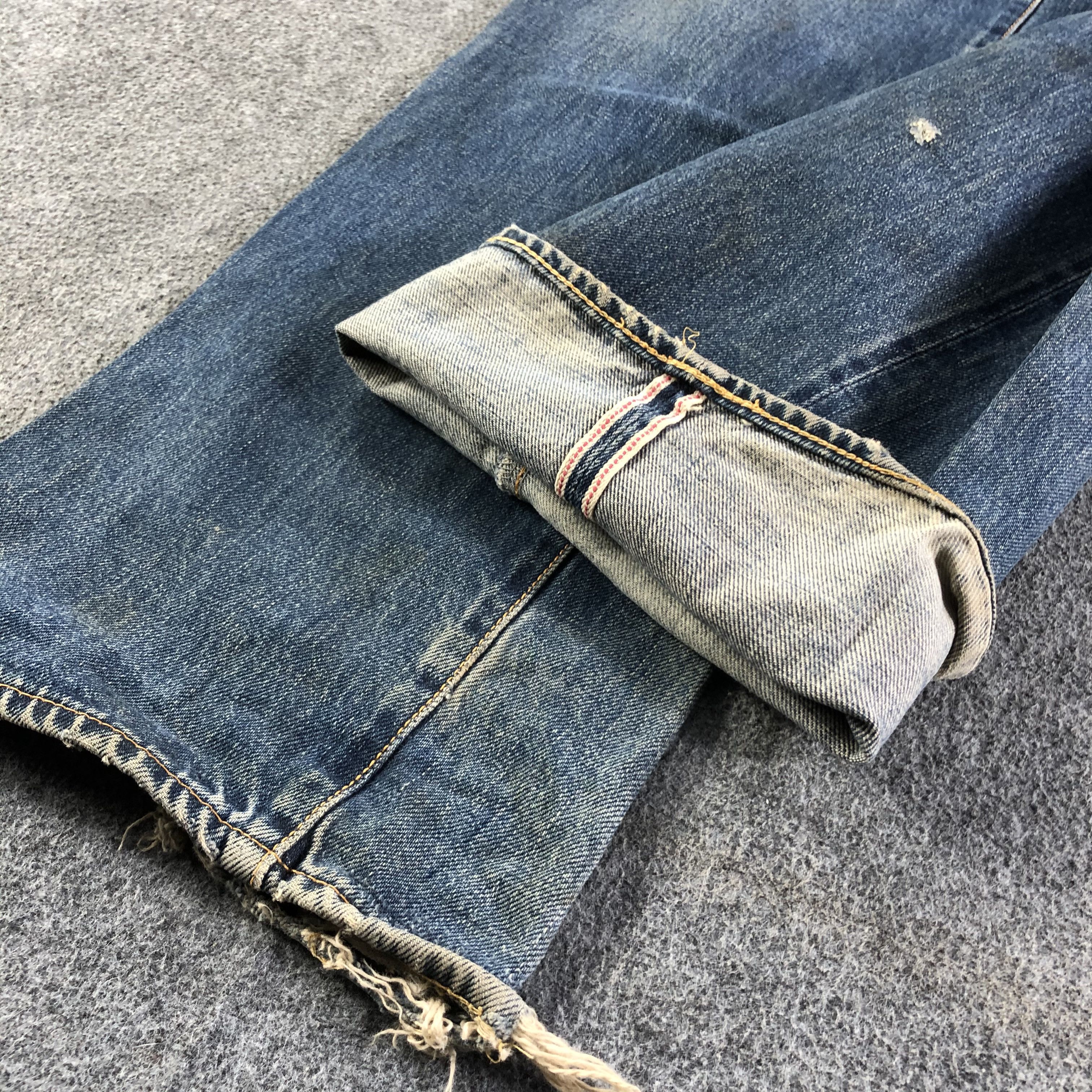 Japanese Brand × Vintage Vintage Sewing Chop Redline Jeans-J2994 Size US 31 - 8 Thumbnail