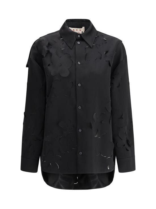 Marni MARNI Women Shirts CAMA0620S0USR009 00N99 BLACK Size S / US 4 / IT 40 - 1 Thumbnail