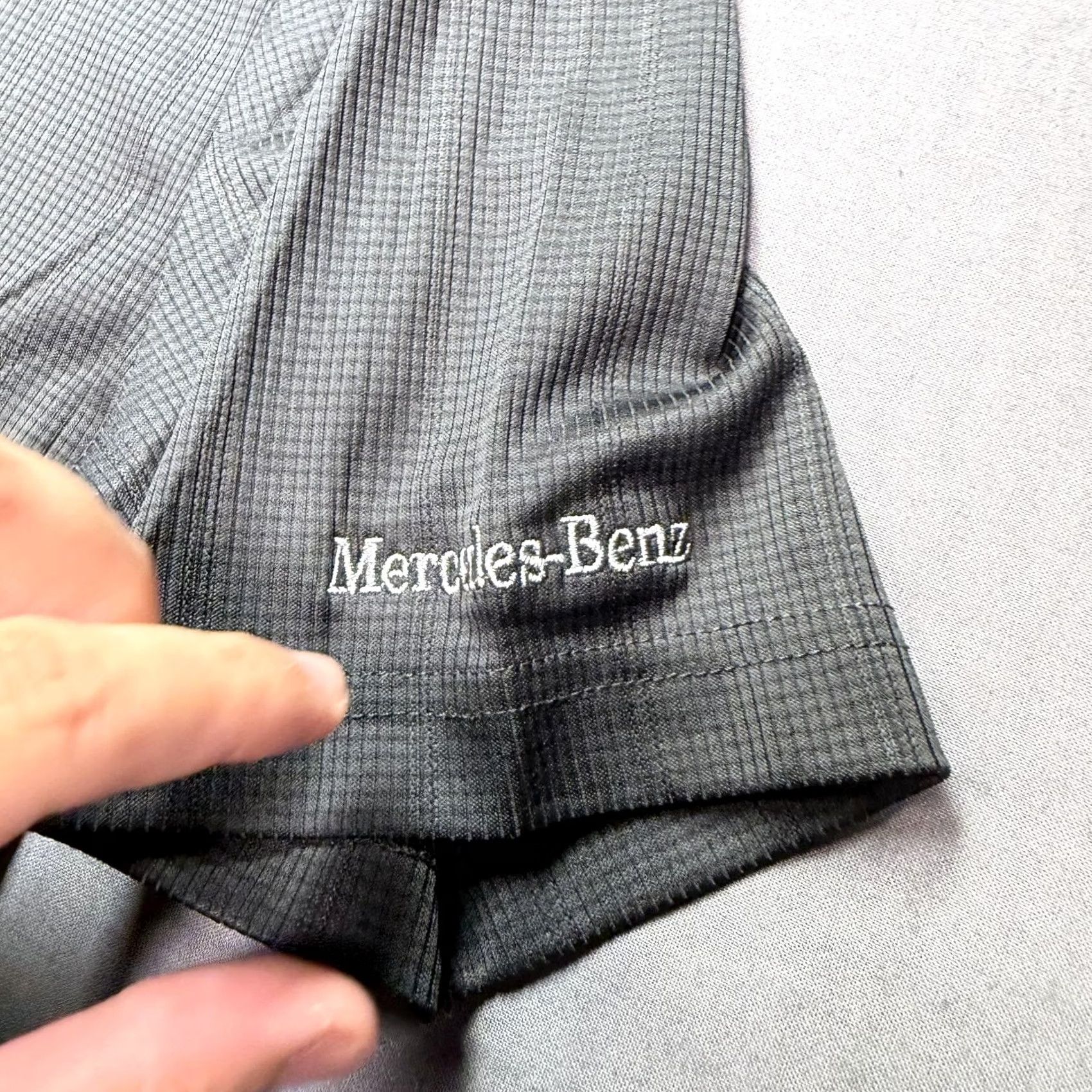 Port Authority Mercedes Polo Shirt Mens Small black Mercedes-Benz Logo Knit Polyester Size US S / EU 44-46 / 1 - 2 Thumbnail