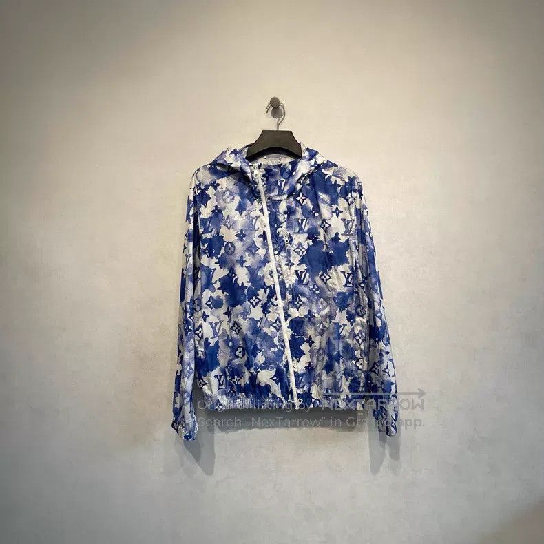 Louis Vuitton Louis Vuitton Blue ink logo hooded jacket Size US L / EU 52-54 / 3 - 1 Thumbnail