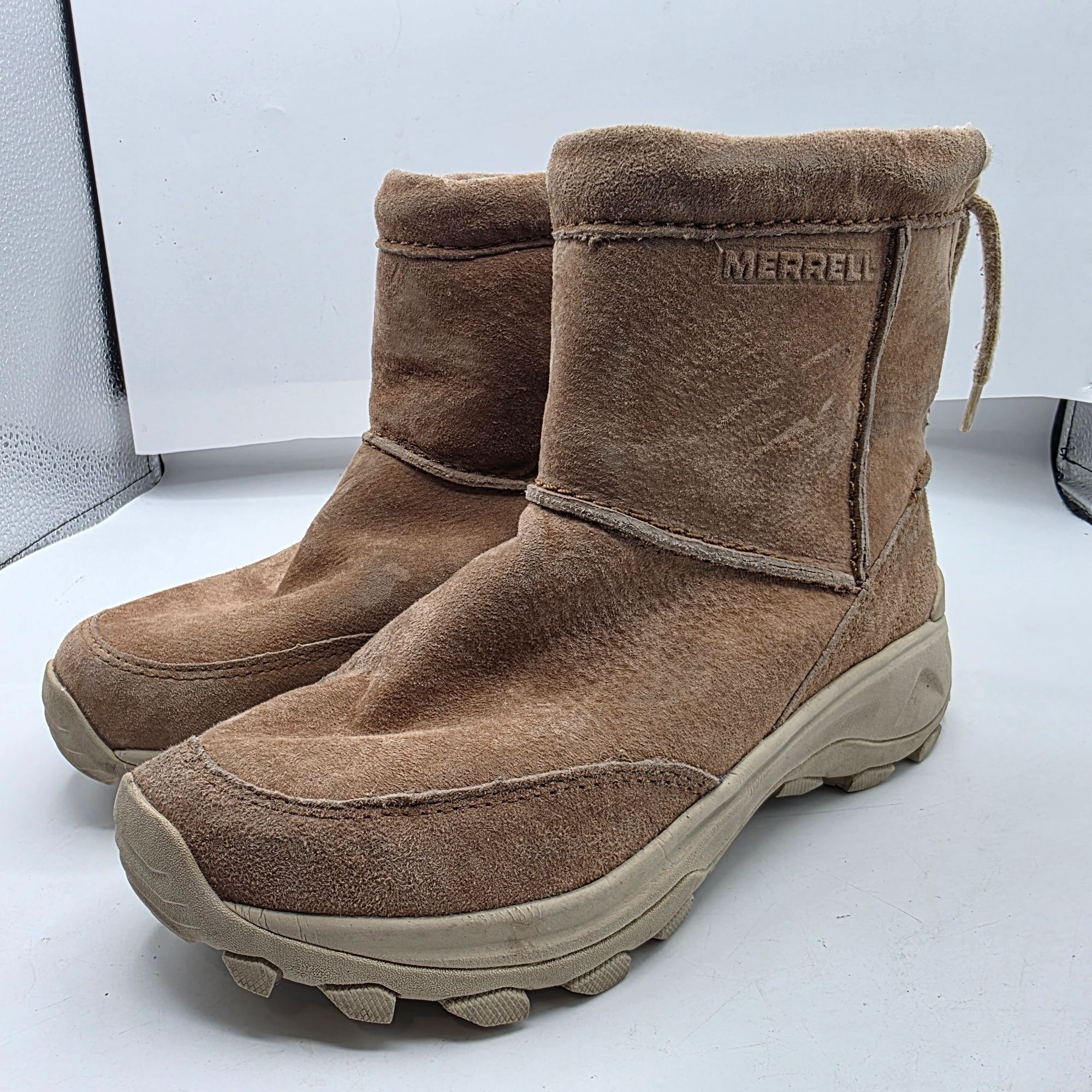 Merrell Merrell Pull On Womens 7.5 Brown Boots Casual Winter Outdoor Size US 7.5 / IT 37.5 - 4 Thumbnail