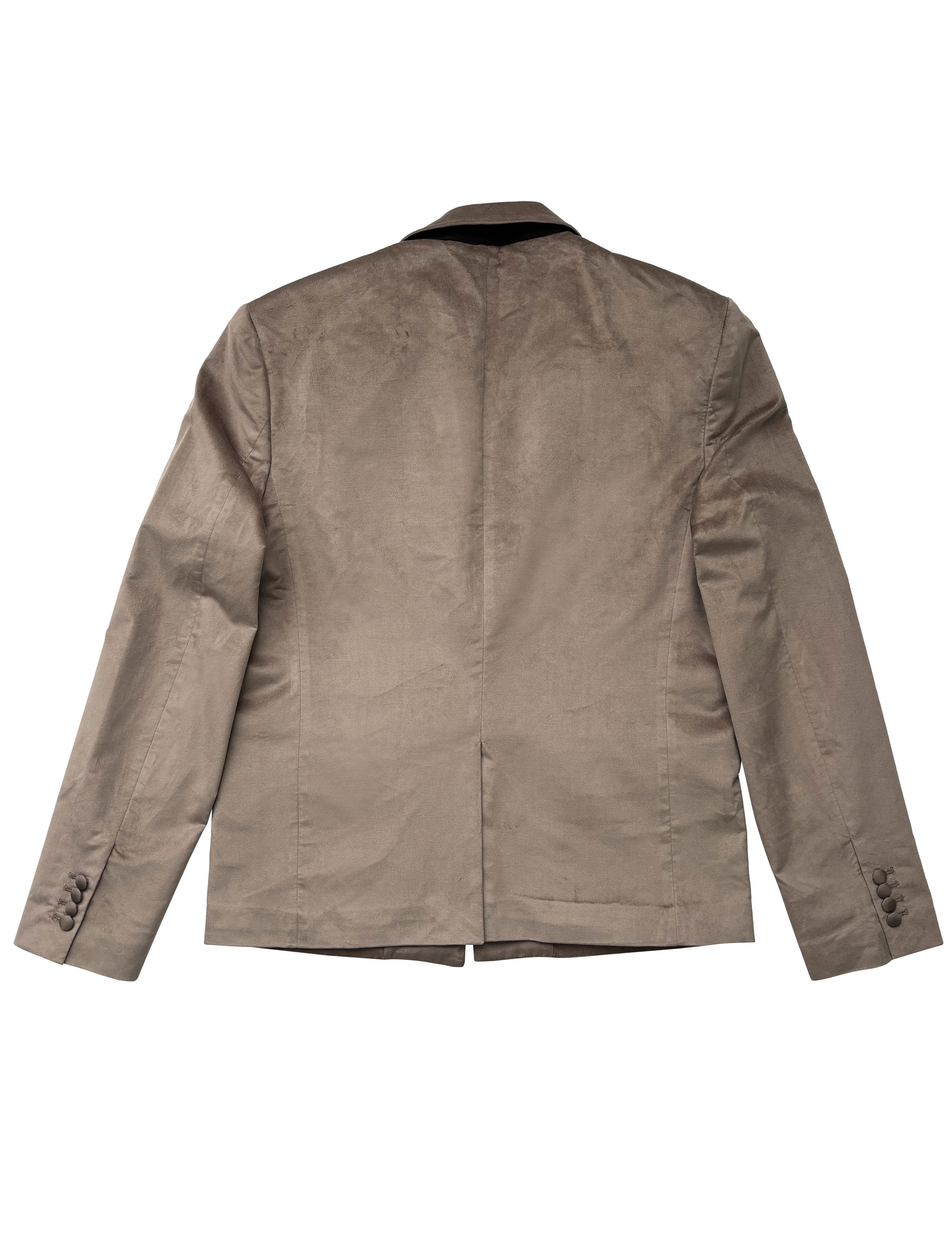 Amiri ⚡️QUICK SALE⚡️Amiri Beige Velvet Silk Lapels Blazer Jacket Size US XL / EU 56 / 4 - 2 Thumbnail