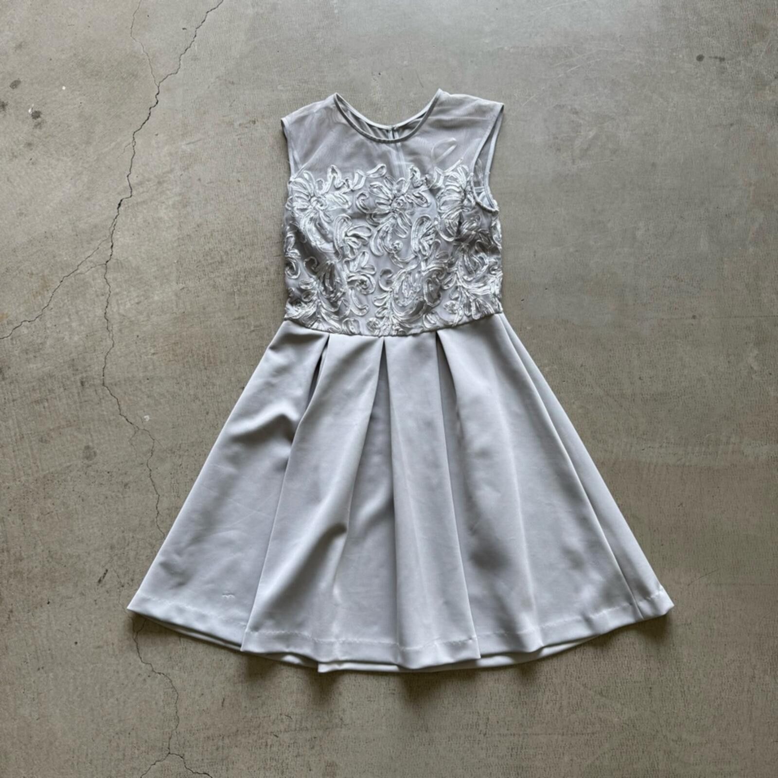 Other SD Collection / Pleated A-Line Dress / Silver Gray Size M / US 6-8 / IT 42-44 - 1 Thumbnail