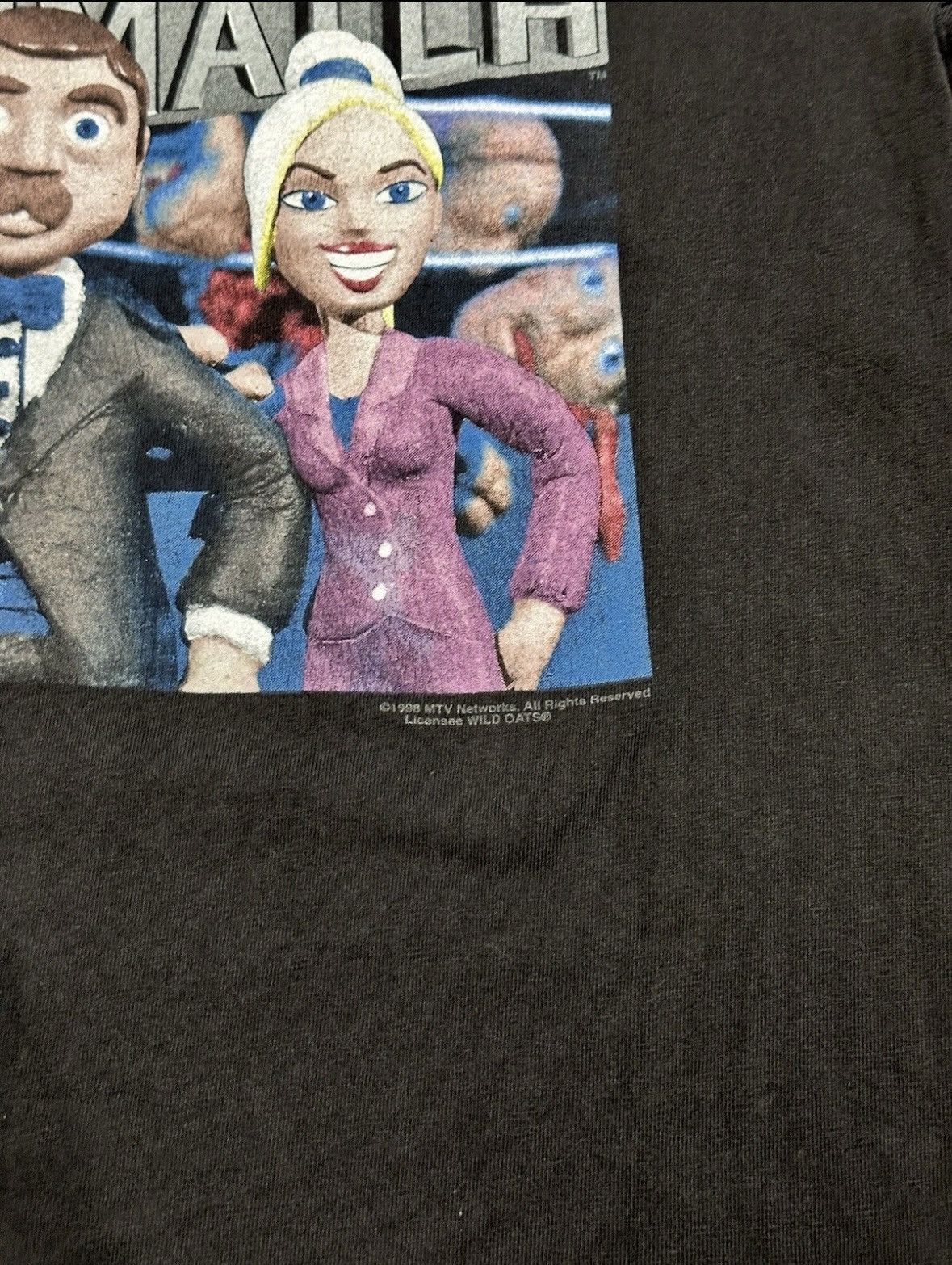 Vintage 1998 MTV Celebrity Deathmatch T-Shirt Medium Video Game MTV Size US M / EU 48-50 / 2 - 2 Thumbnail