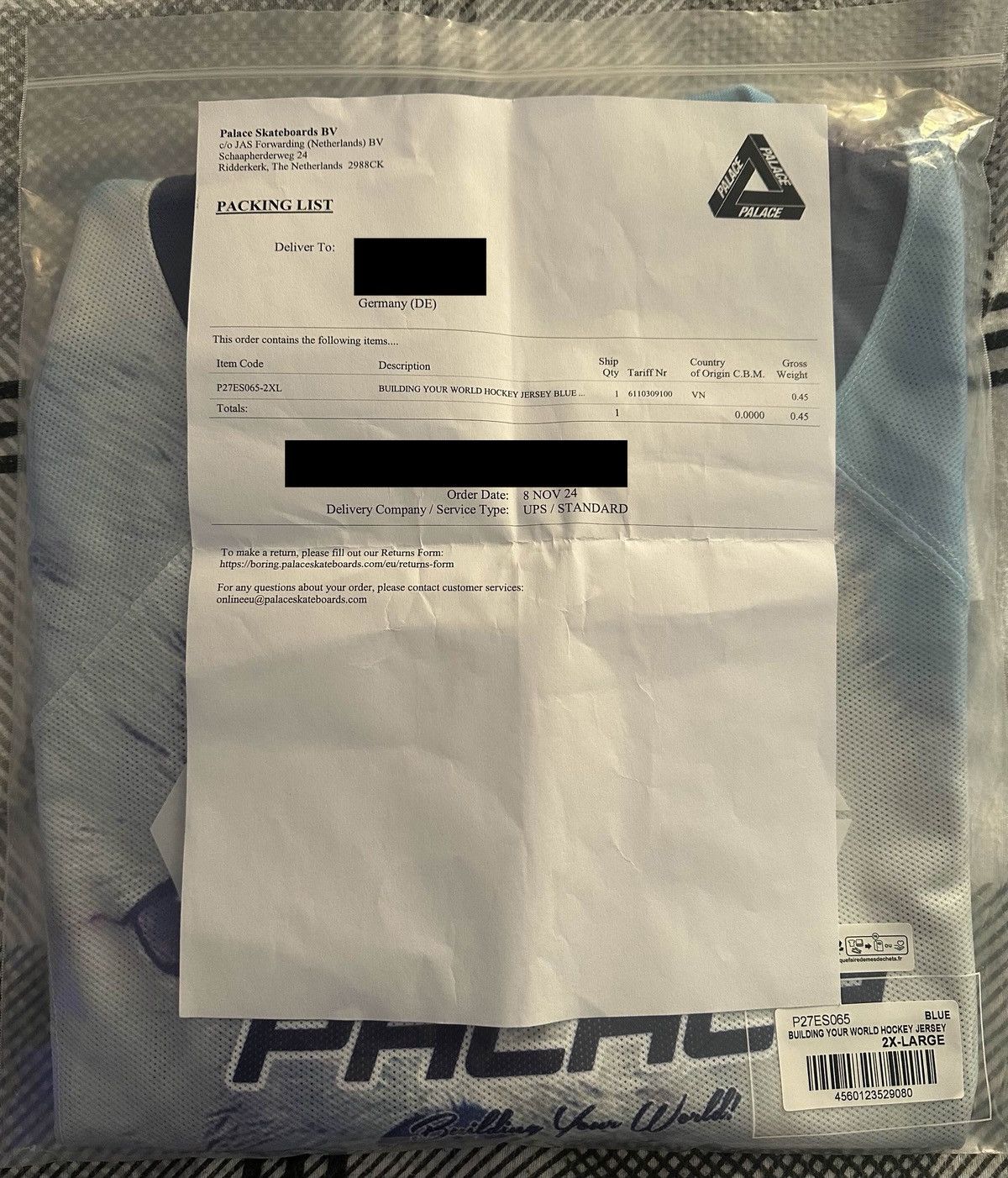 Palace Palace Building Your World Hockey Jersey – Blue – Rare XXL Size US XXL / EU 58 / 5 - 12 Thumbnail