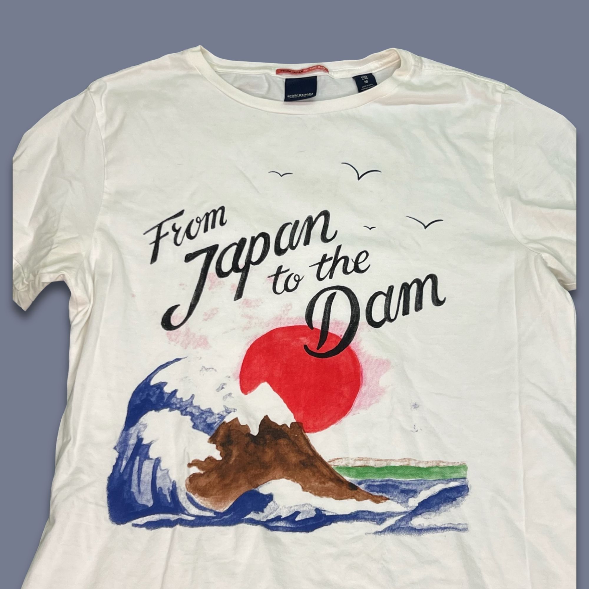 Scotch & Soda Scotch & Soda Graphic Crew-Neck T-Shirt Medium Japan To The Size M / US 6-8 / IT 42-44 - 4 Thumbnail