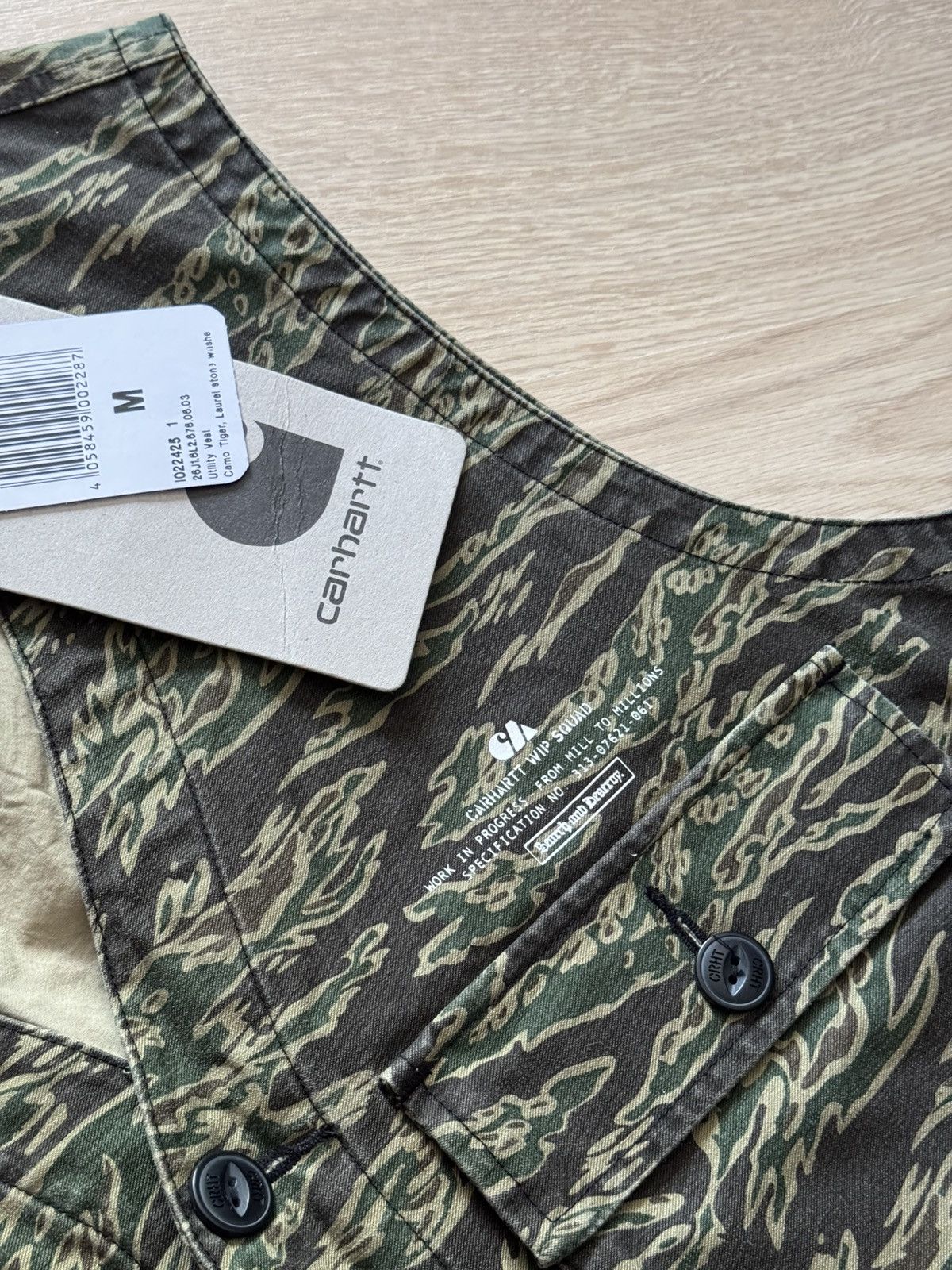 Carhartt Wip Carhartt WIP Tiger Camo Utility Vest Size US M / EU 48-50 / 2 - 3 Thumbnail