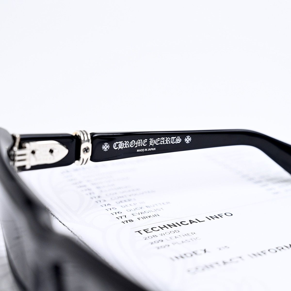 Chrome Hearts CHROME HEARTS CLITERALLY BLACK/SHINY SILVER SUNGLASSES Size ONE SIZE - 5 Thumbnail