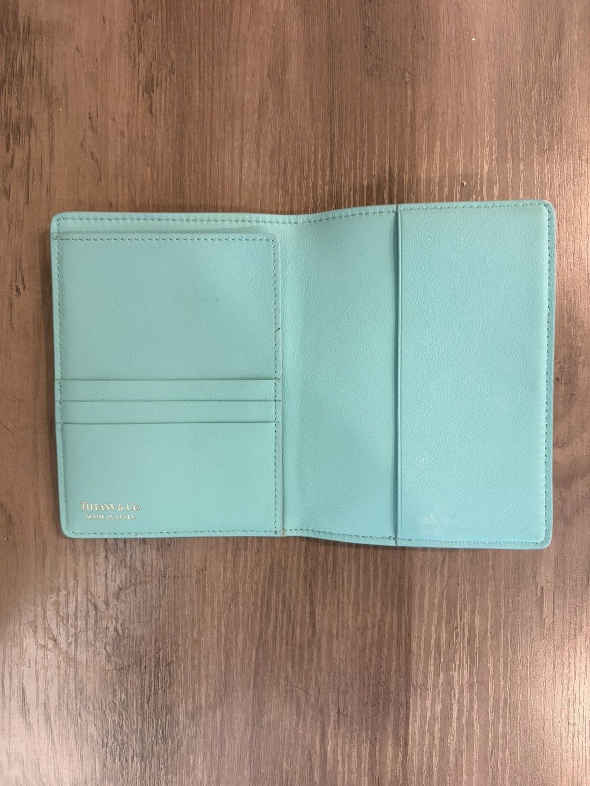 Tiffany & Co. Tiffany & Co. Leather Passport Cover - Tiffany Blue Size ONE SIZE - 2 Thumbnail