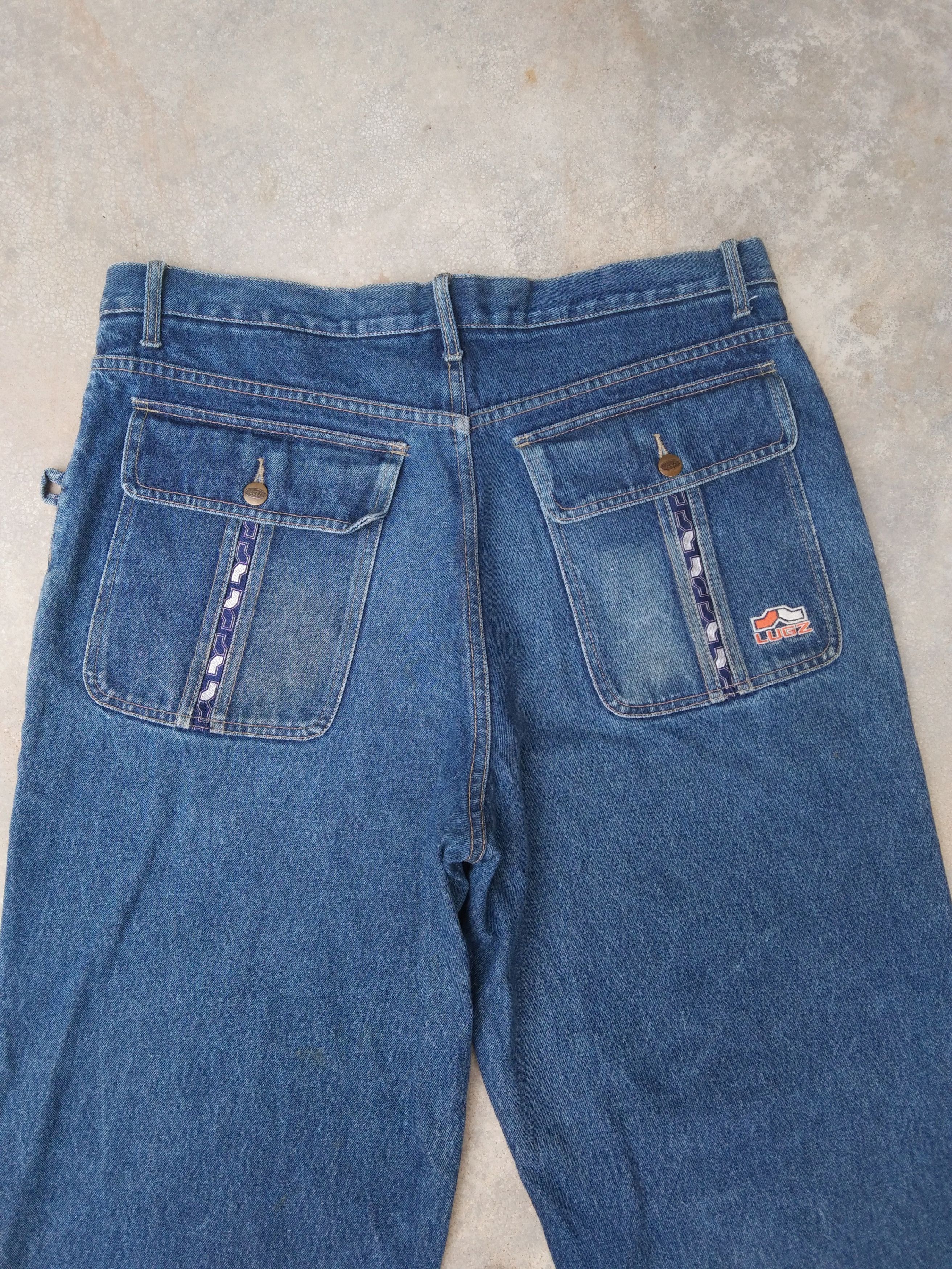 Vintage Vintage Y2k Lugz Straight Leg baggy Skate Jeans 38x32 Size US 38 / EU 54 - 2 Thumbnail
