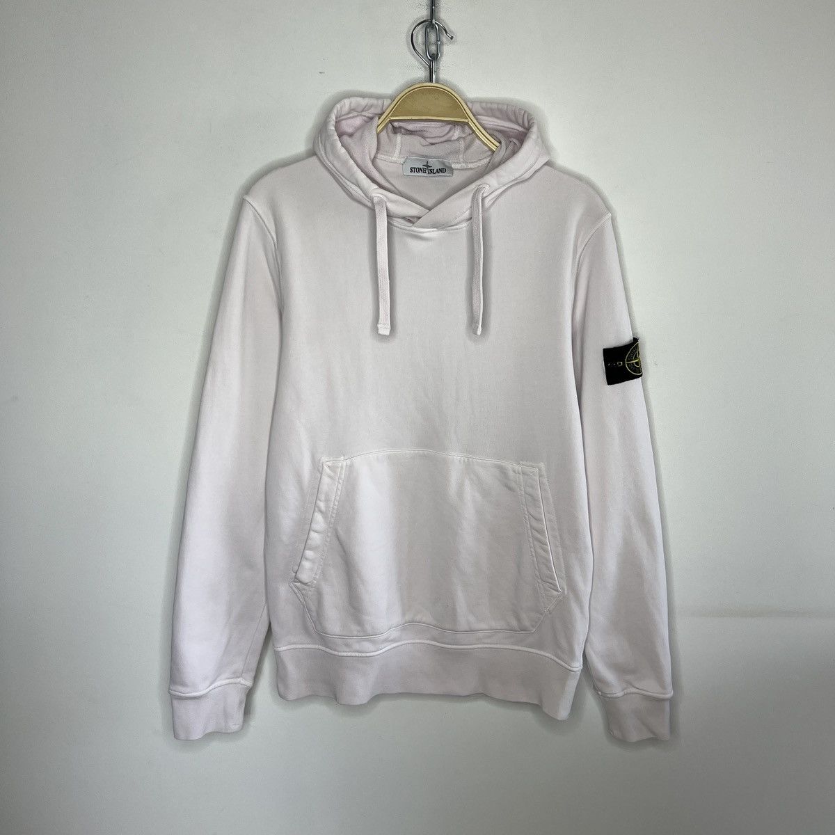 Stone Island Stone Island Hoodie Sweatshirt Hooded Light Pink Patch Logo Size US M / EU 48-50 / 2 - 1 Thumbnail