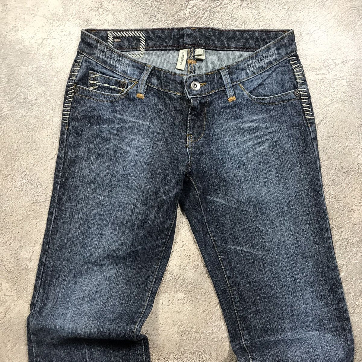 Japanese Brand vintage Faded Jeans japan distressed denim spring pants 90s Size 28" / US 6 / IT 42 - 3 Thumbnail