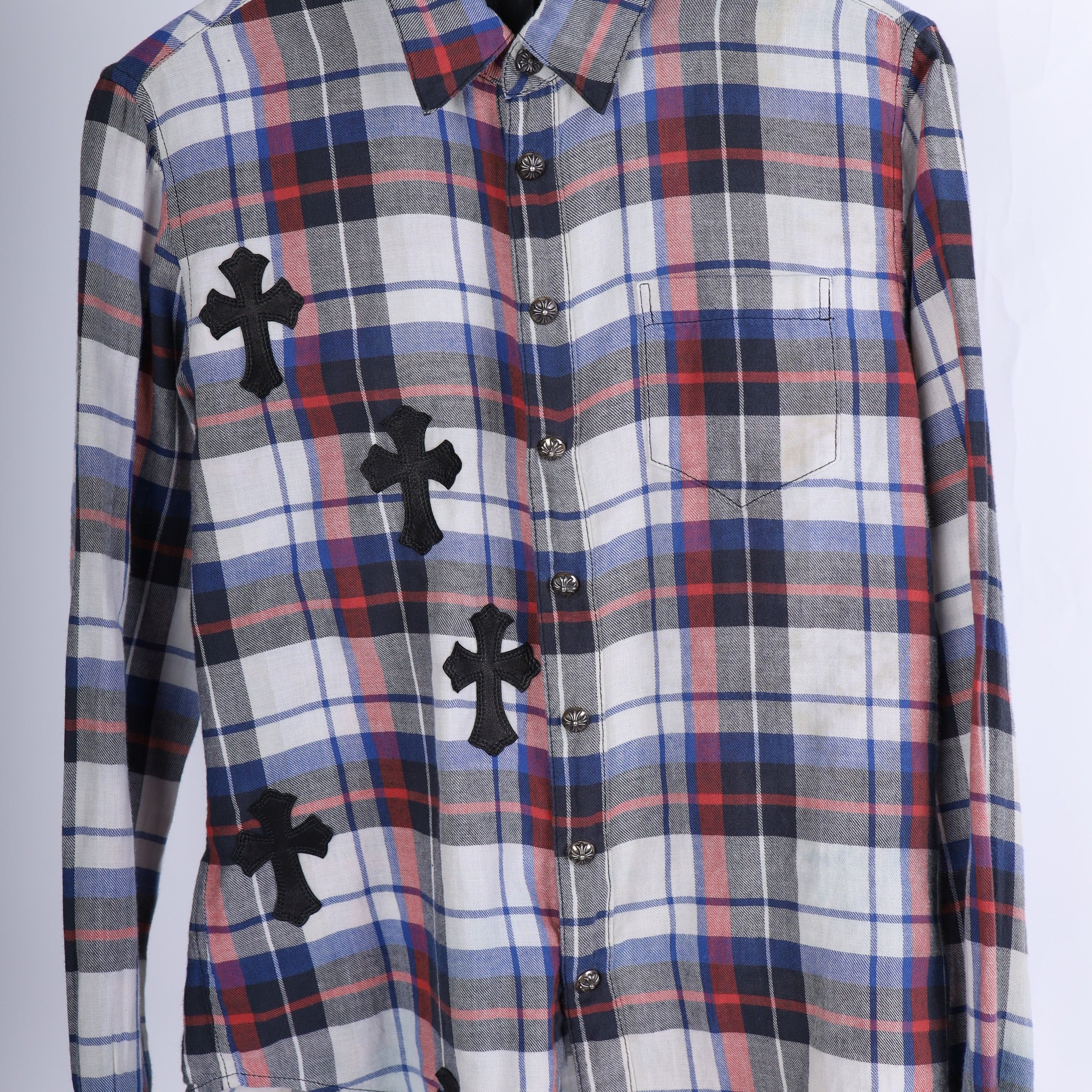 Chrome Hearts Chrome Hearts PATCHWORK FLANNEL SZ S Size US S / EU 44-46 / 1 - 7 Thumbnail