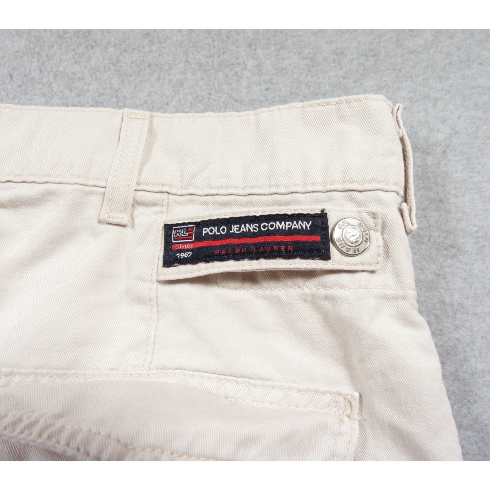 Polo Ralph Lauren VINTAGE Polo Jeans Ralph Lauren Shorts Mens 32 Beige Cargo Field Utility Y2K Size US XS / EU 42 / 0 - 3 Thumbnail