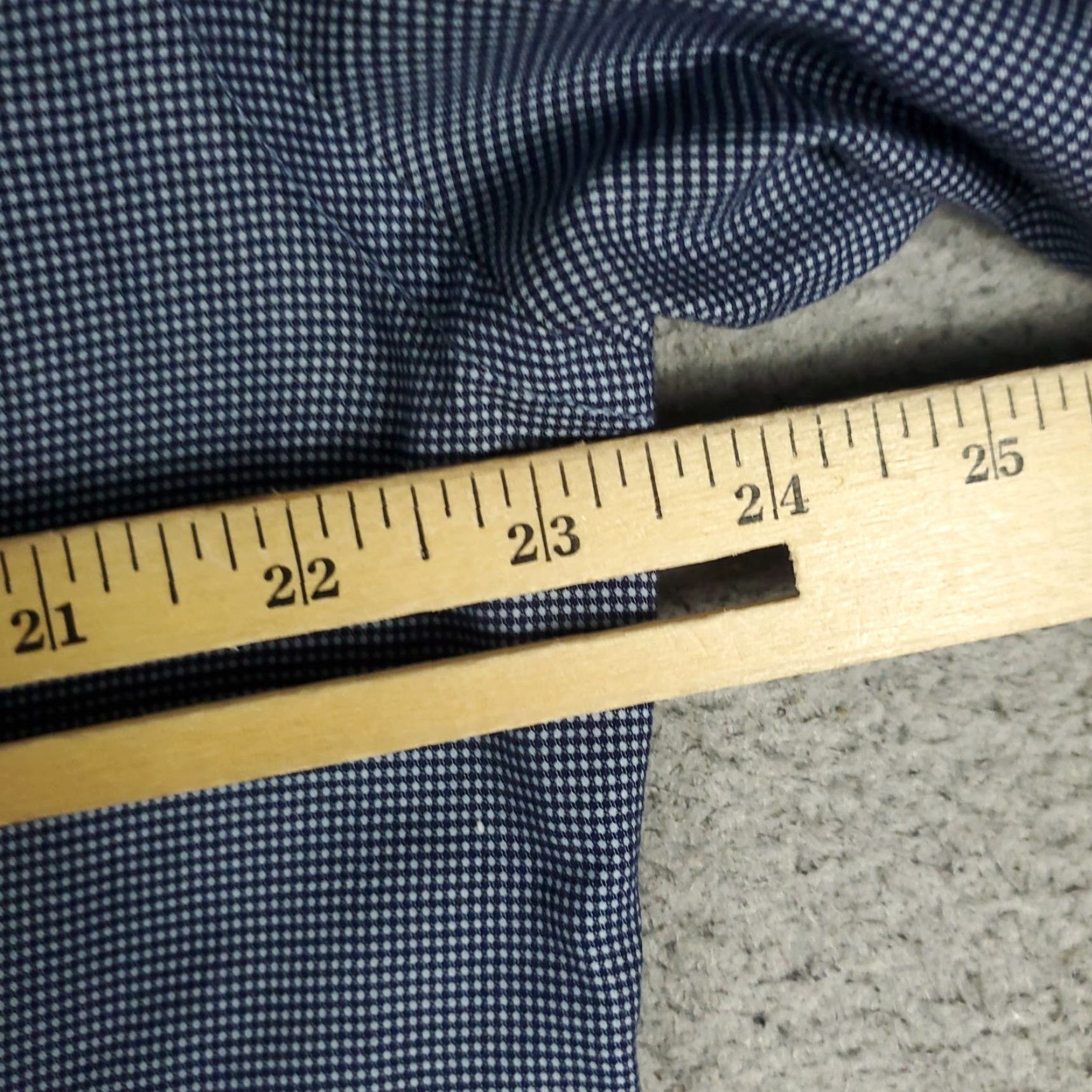 John Varvatos John Varvatos Shirt Mens 16.5 Blue Slim Fit Dress Button Up Long Sleeve Size 46R - 5 Thumbnail