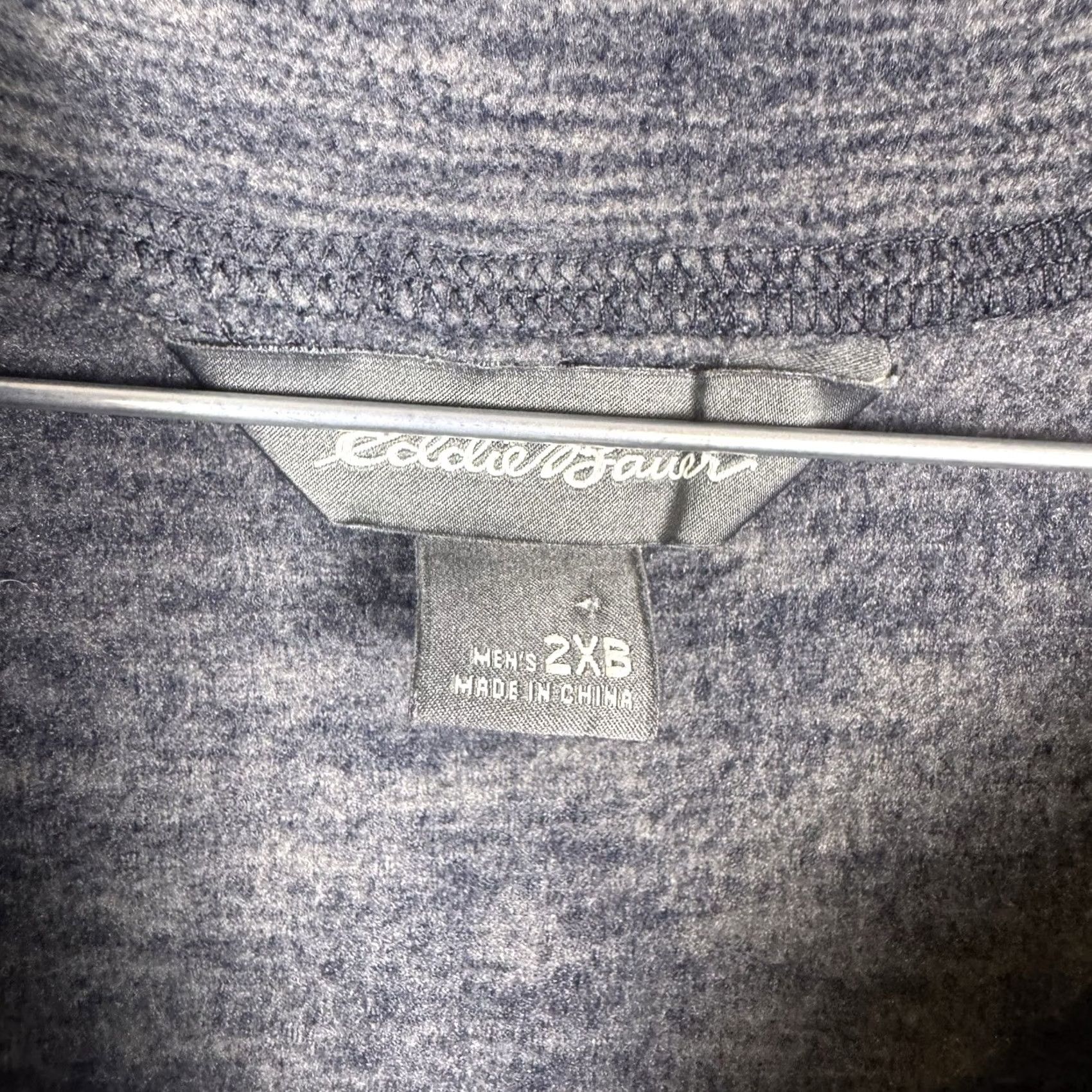 Eddie Bauer Eddie Bauer Jacket Mens 2XB Fleece Cloud Layer Pullover 1/2 Zip Gray Tech Pocket Size US XXL / EU 58 / 5 - 7 Thumbnail