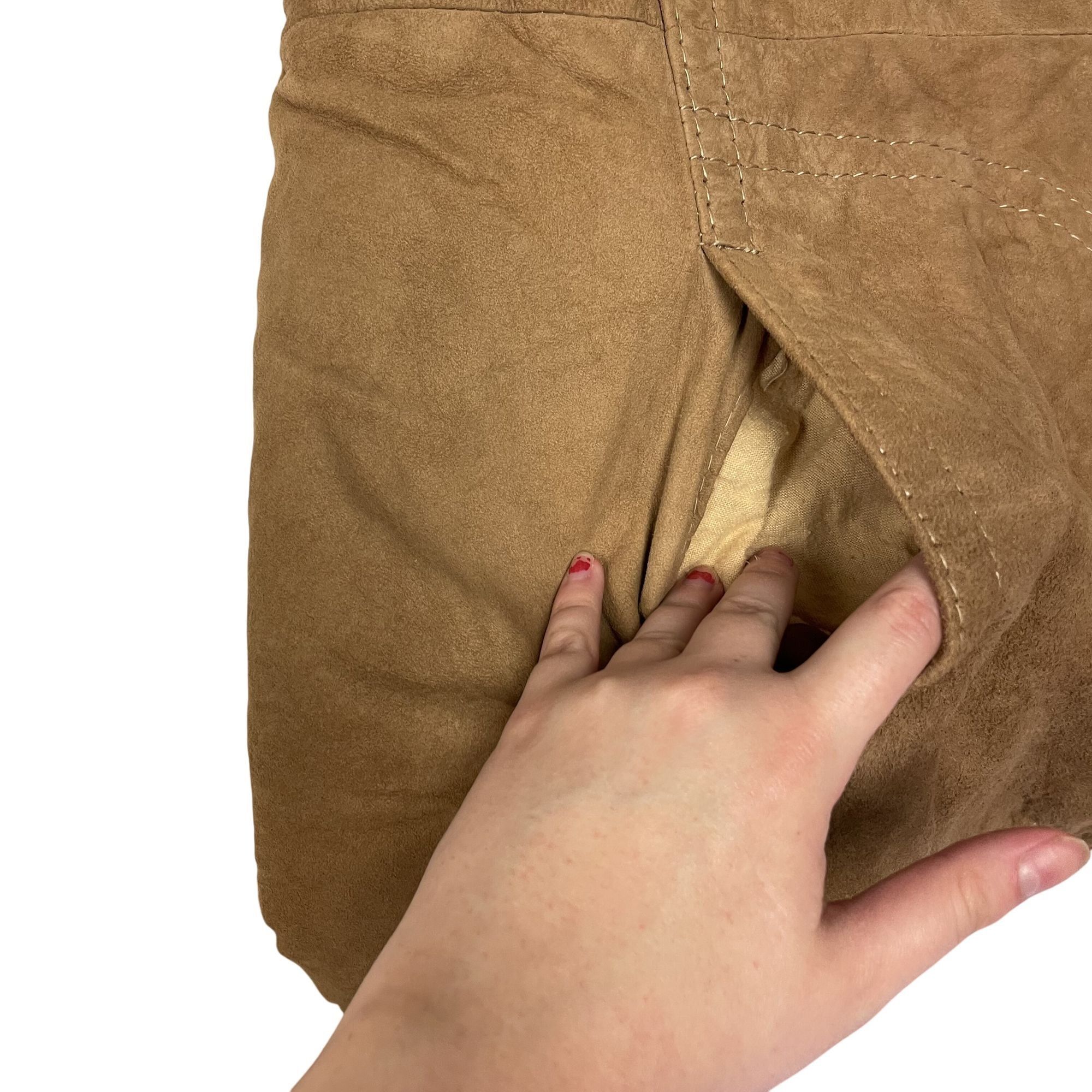 Other 70's Bunker Ramo Borg SHERPA Nubuck Leather Suede Jacket L Size US XL / EU 56 / 4 - 12 Thumbnail