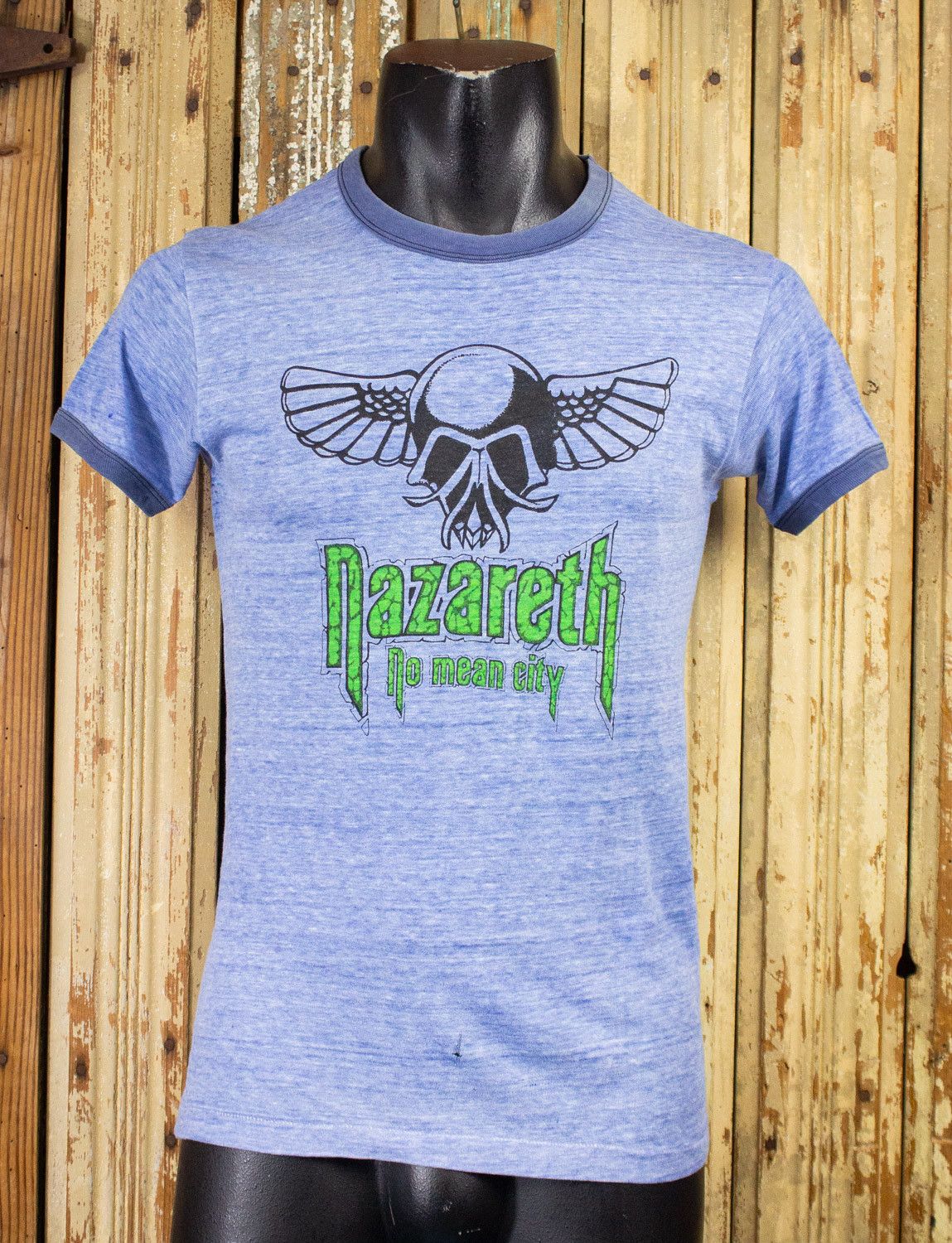 Vintage Nazareth No Mean City Concert Ringer T Shirt 70s