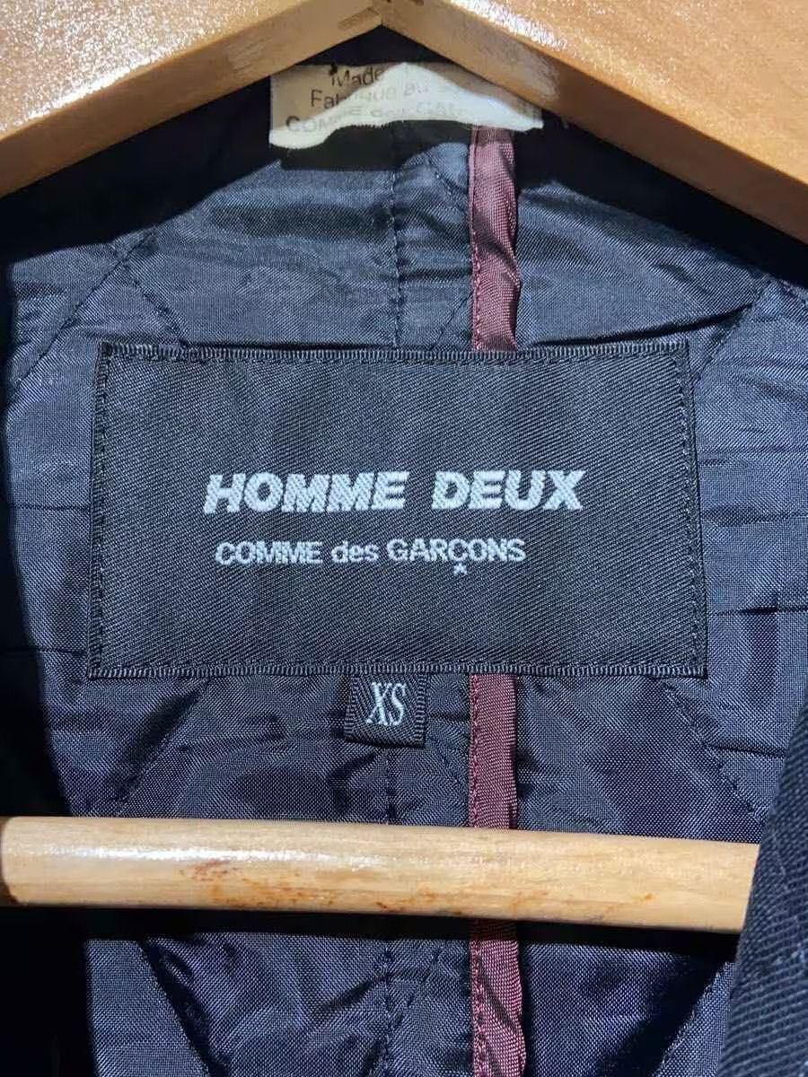 Comme des Garcons Homme Deux Quilted Wool Tailored Jacket Size US XS / EU 42 / 0 - 5 Thumbnail