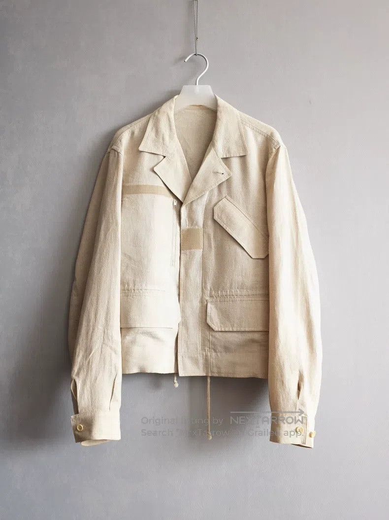 Yohji Yamamoto Yohji Yamamoto Drawstring Velcro Pleated Jacket Size US M / EU 48-50 / 2 - 1 Thumbnail